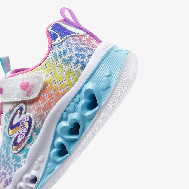 Skechers Skechers Flutter Heart Lights-Loves Wi Çocuk Beyaz Spor Ayakkabı Sneaker | Occasion Beyaz - 9. görsel