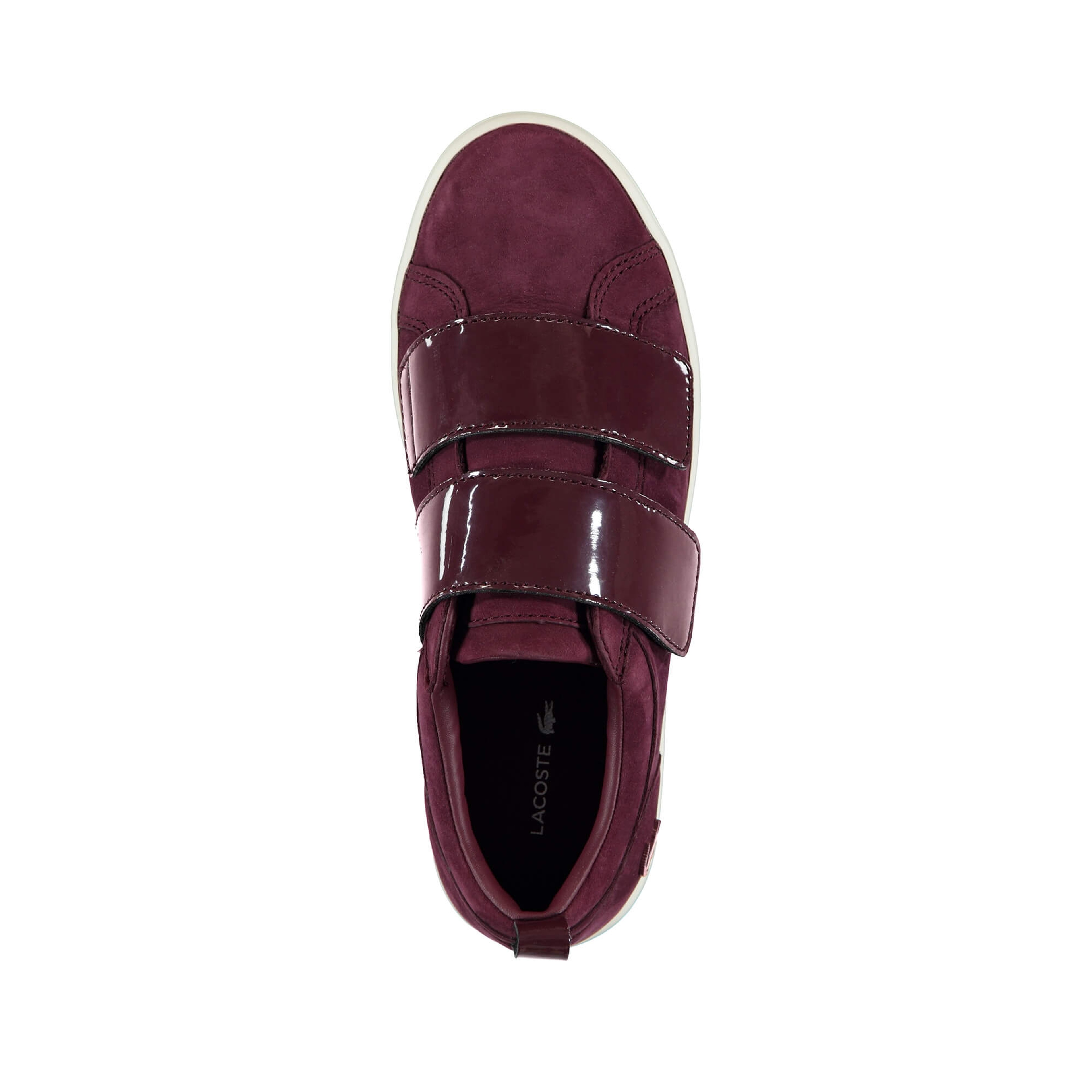 Lacoste Straightset Strap Kadın Bordo Sneaker