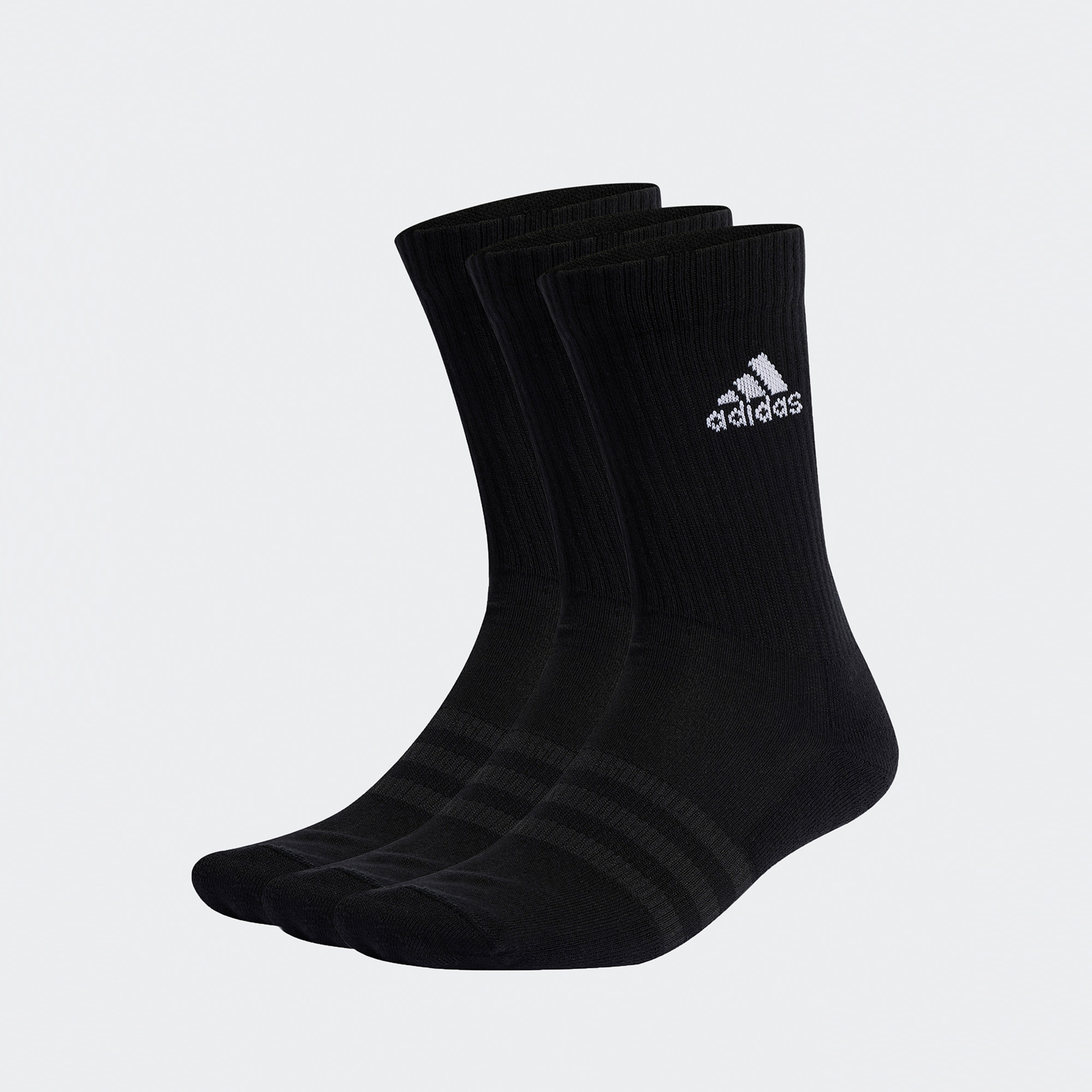 adidas Cushioned Crew 3'lü Unisex Siyah Çorap