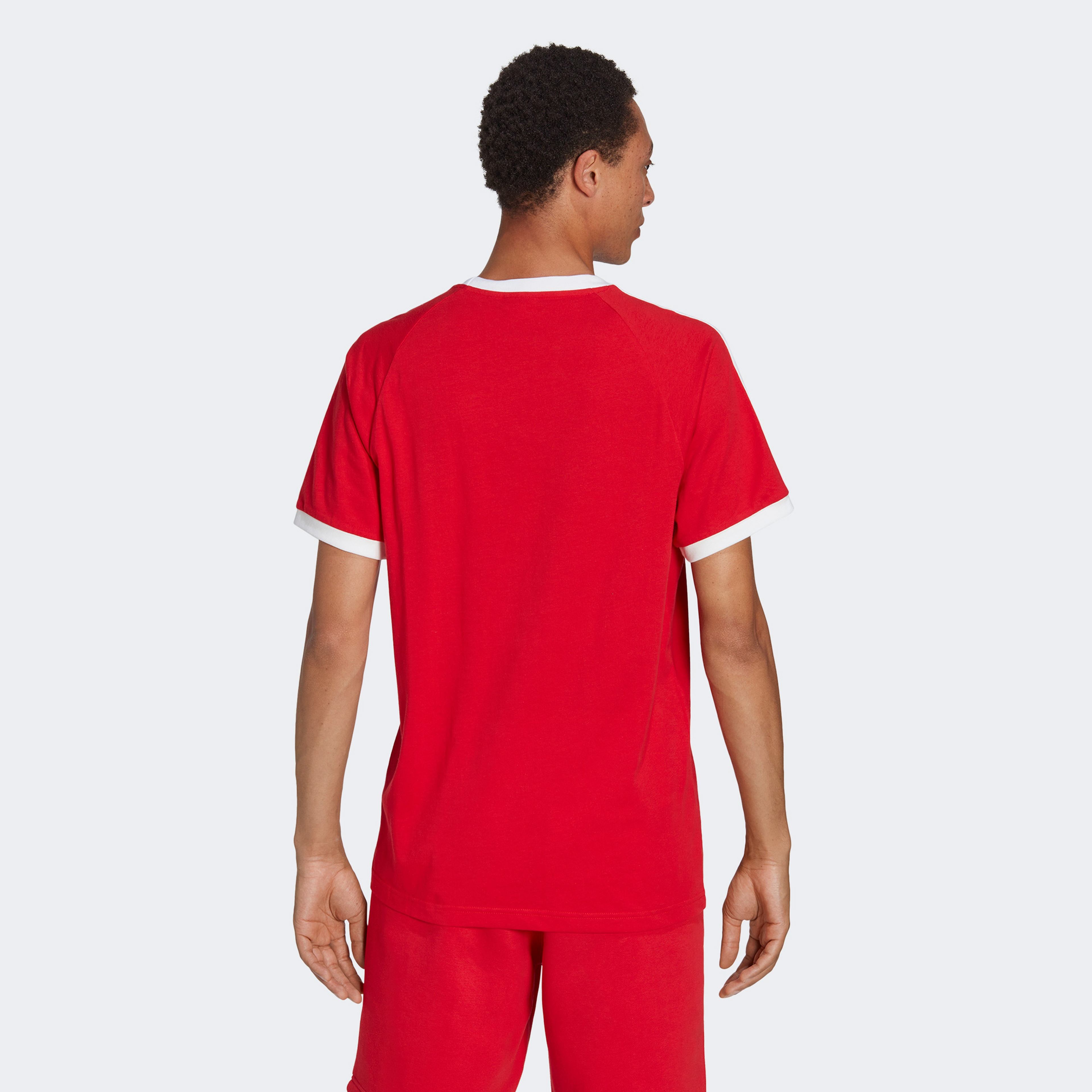 adidas Adicolor Classics 3 Stripes Erkek Kırmızı T-Shirt