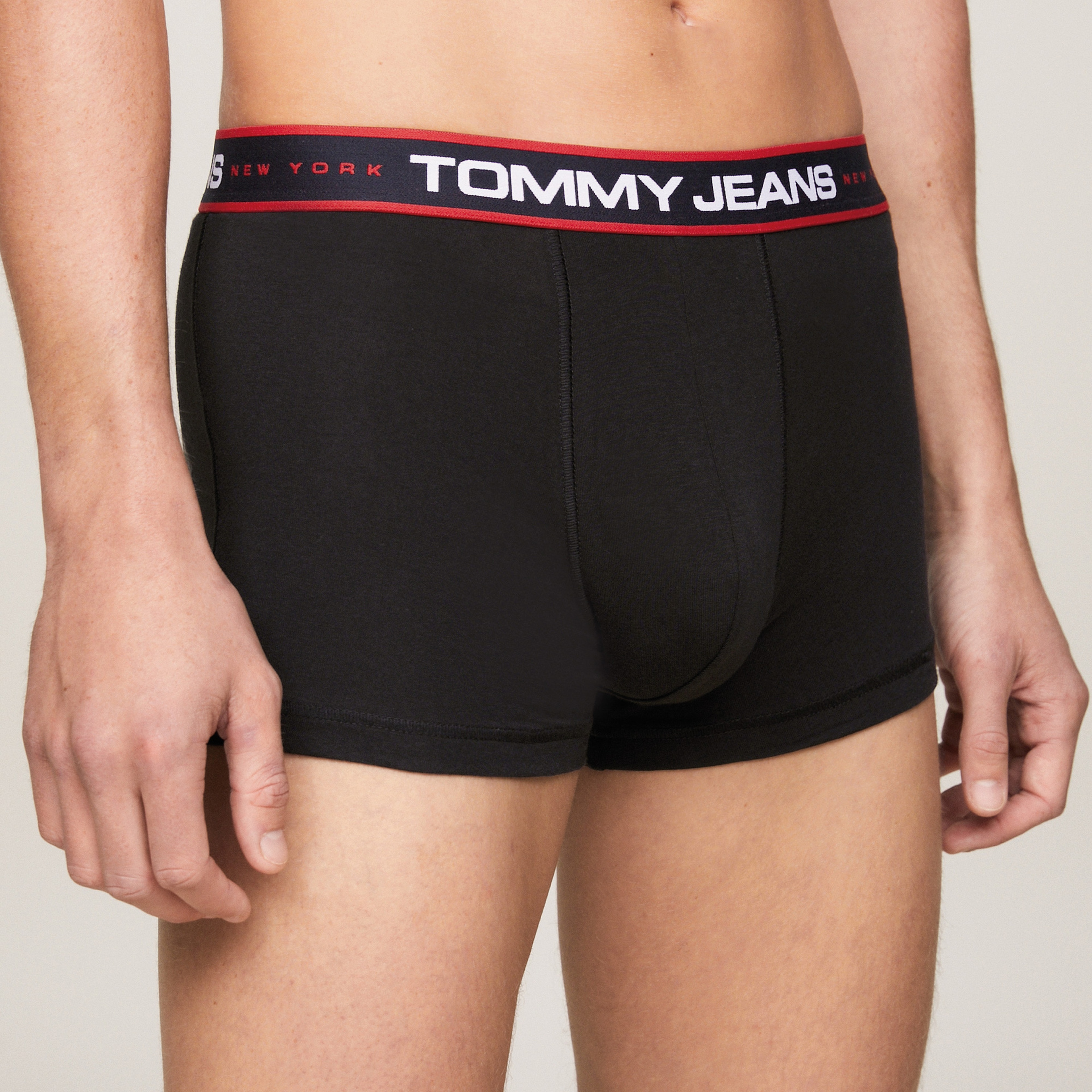 Tommy Jeans 3'lü WB Trunk Print Erkek Siyah Boxer