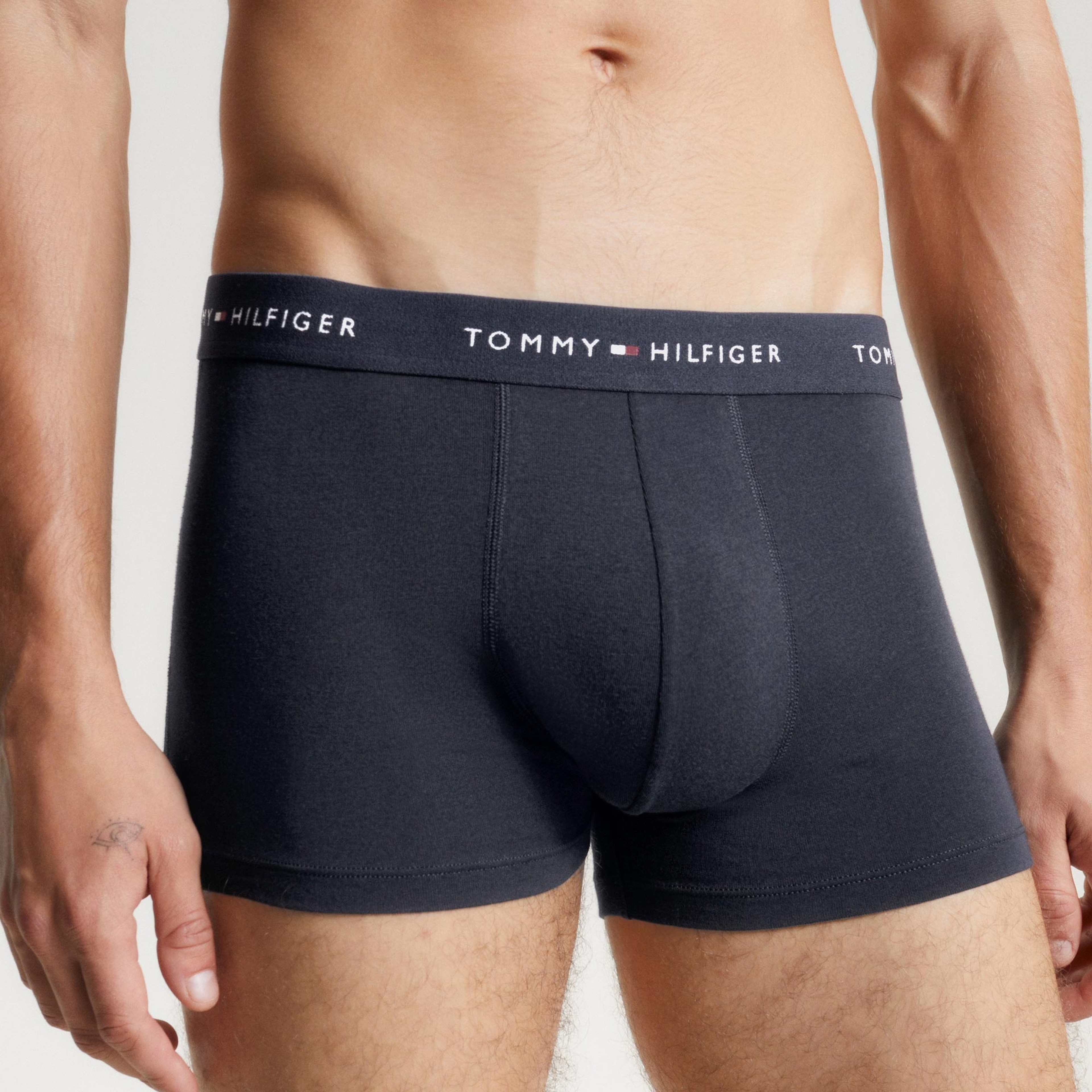 Tommy Hilfiger 3'lü Wb Trunk Erkek Mavi Boxer