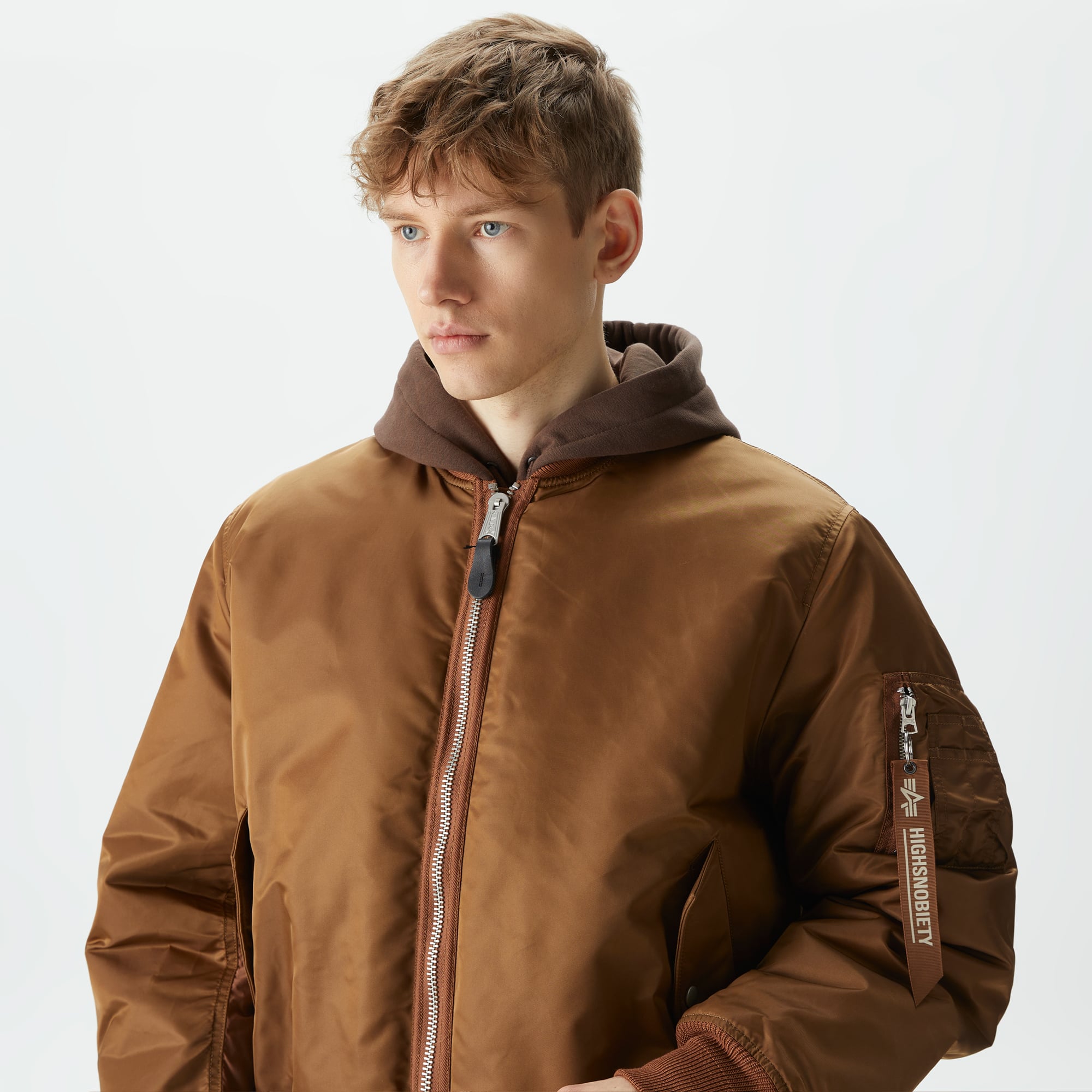 Alpha Industries x Highsnobiety Ma Erkek Kahverengi Ceket