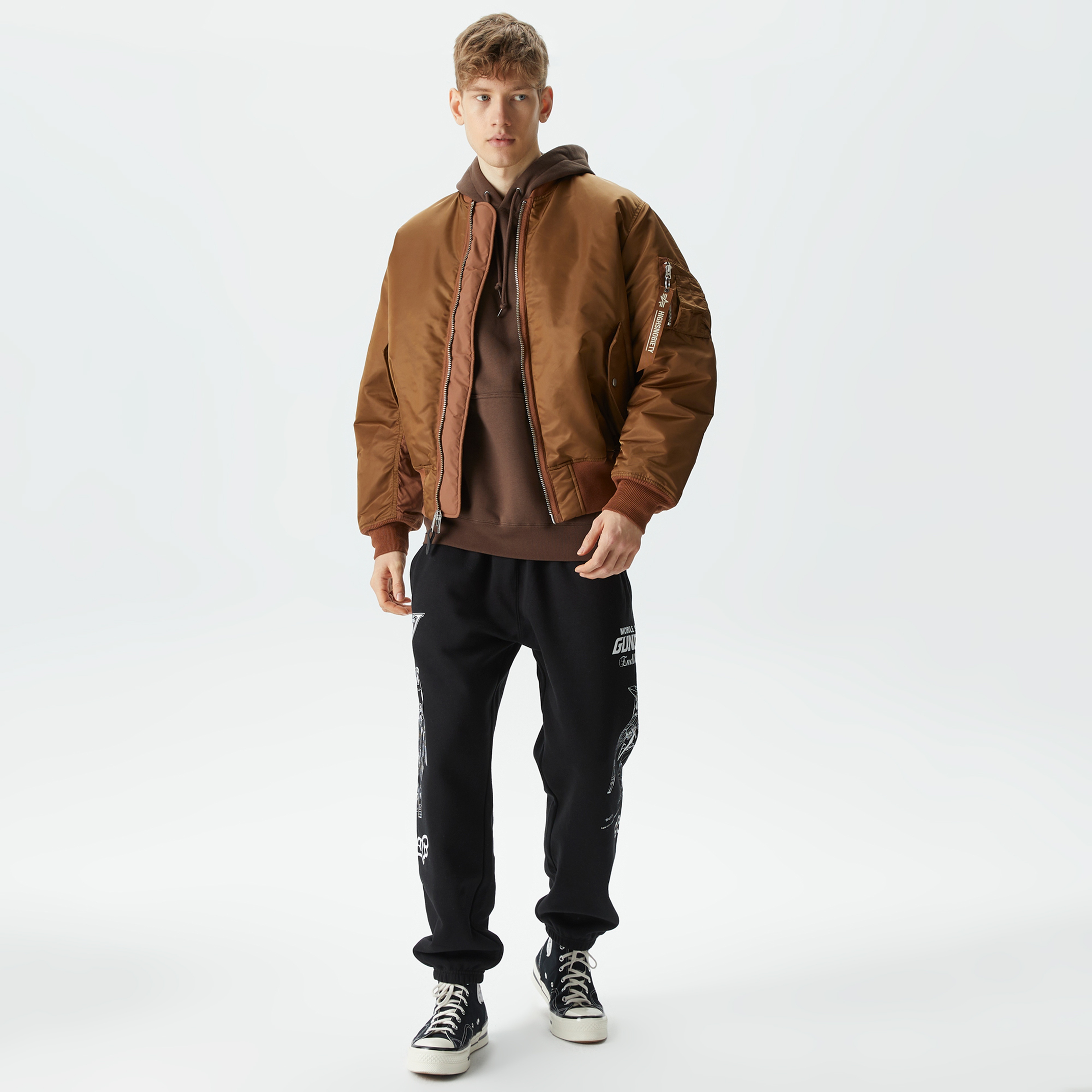 Alpha Industries x Highsnobiety Ma Erkek Kahverengi Ceket