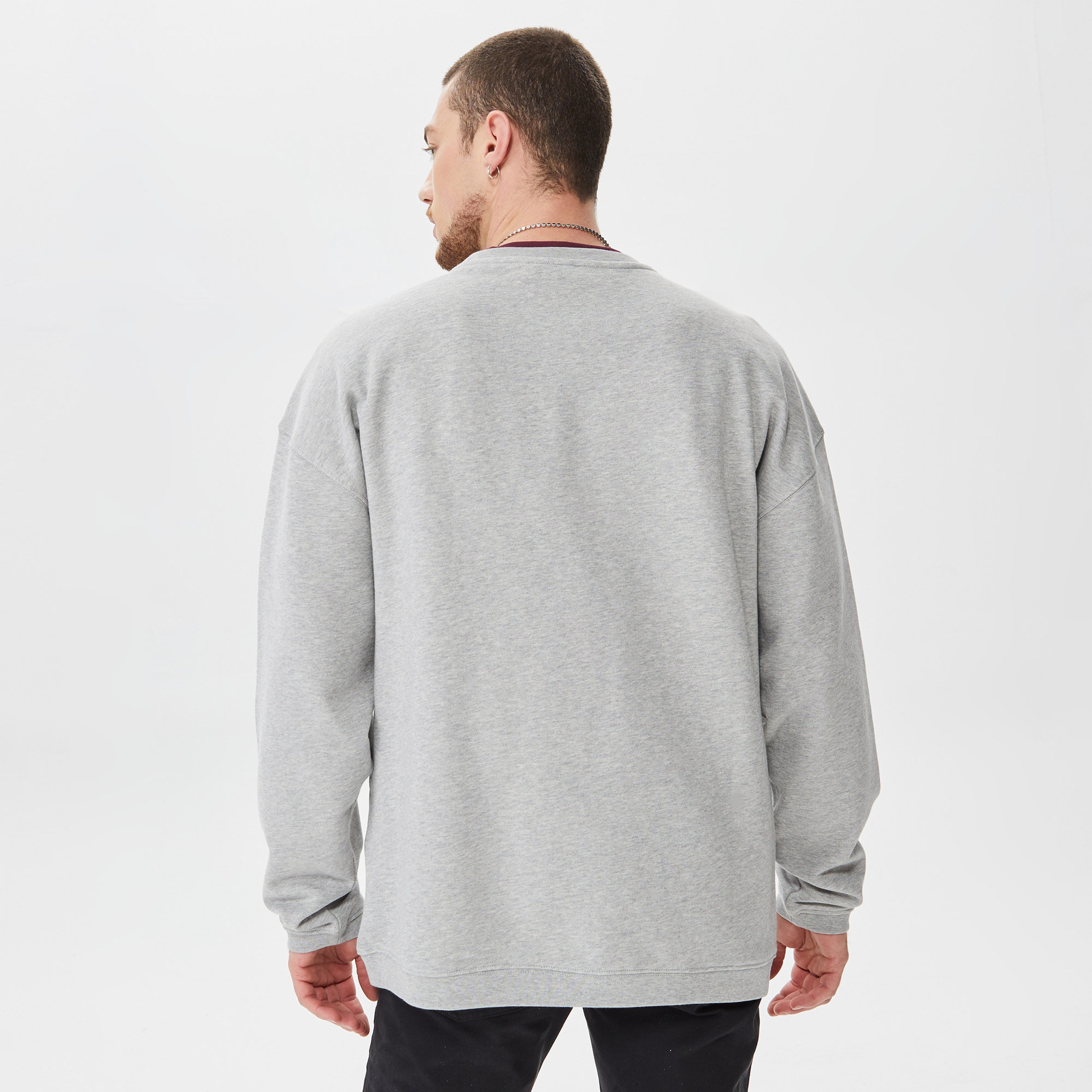 Les Benjamins Core Erkek Gri Sweatshirt