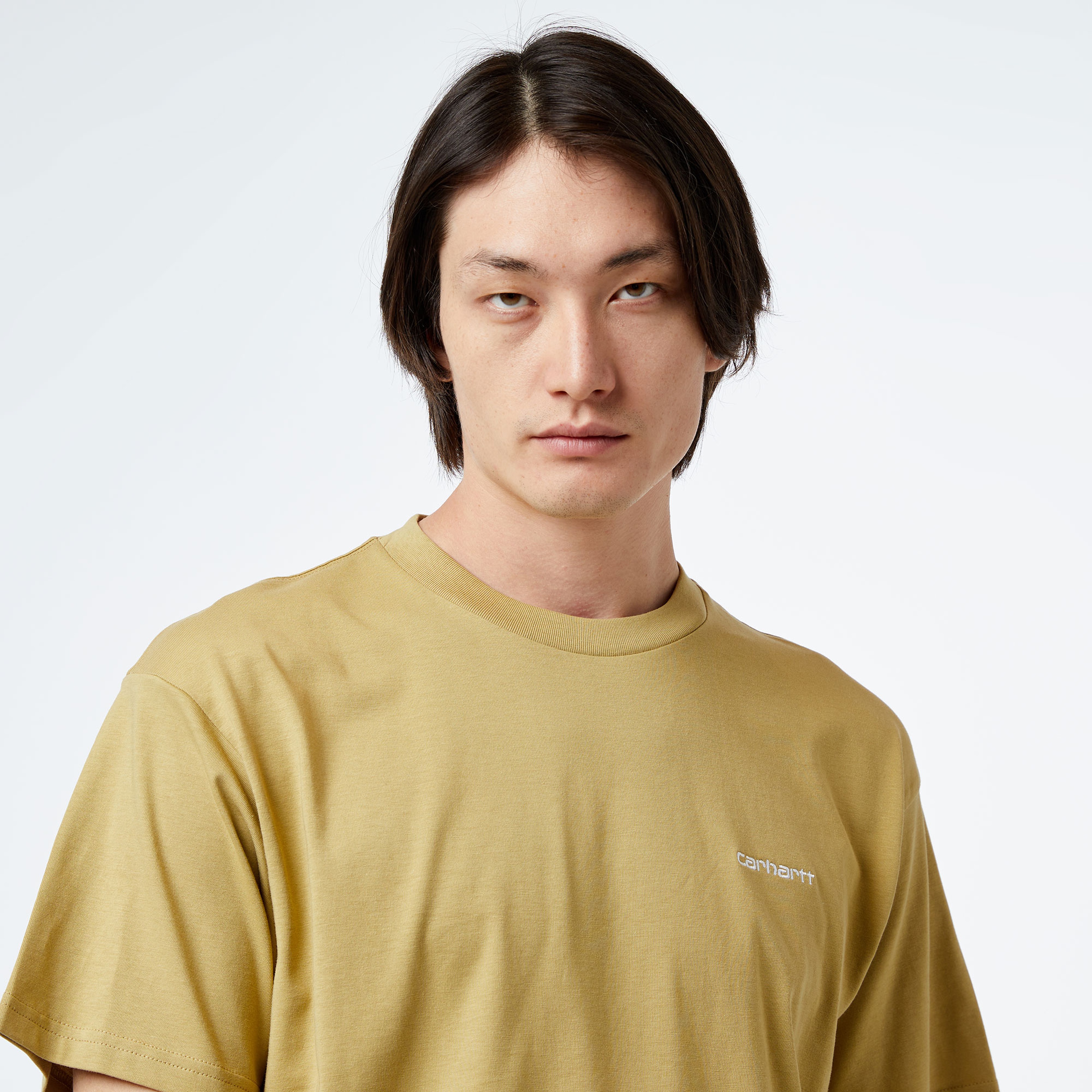 Carhartt WIP S/S Script Embroidery Erkek Bej T-Shirt