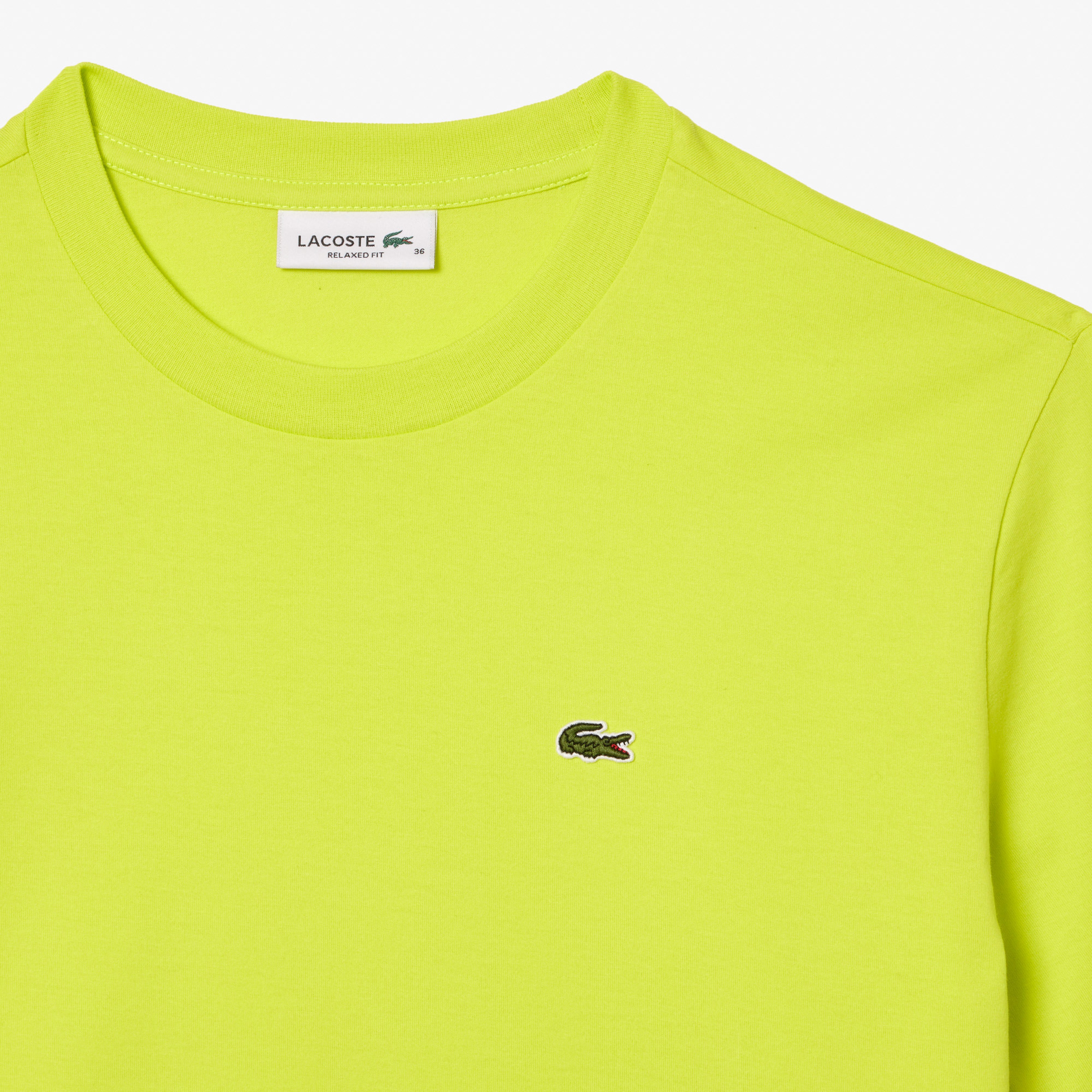 Lacoste Relaxed Fit Lightweight Kadın Sarı T-Shirt