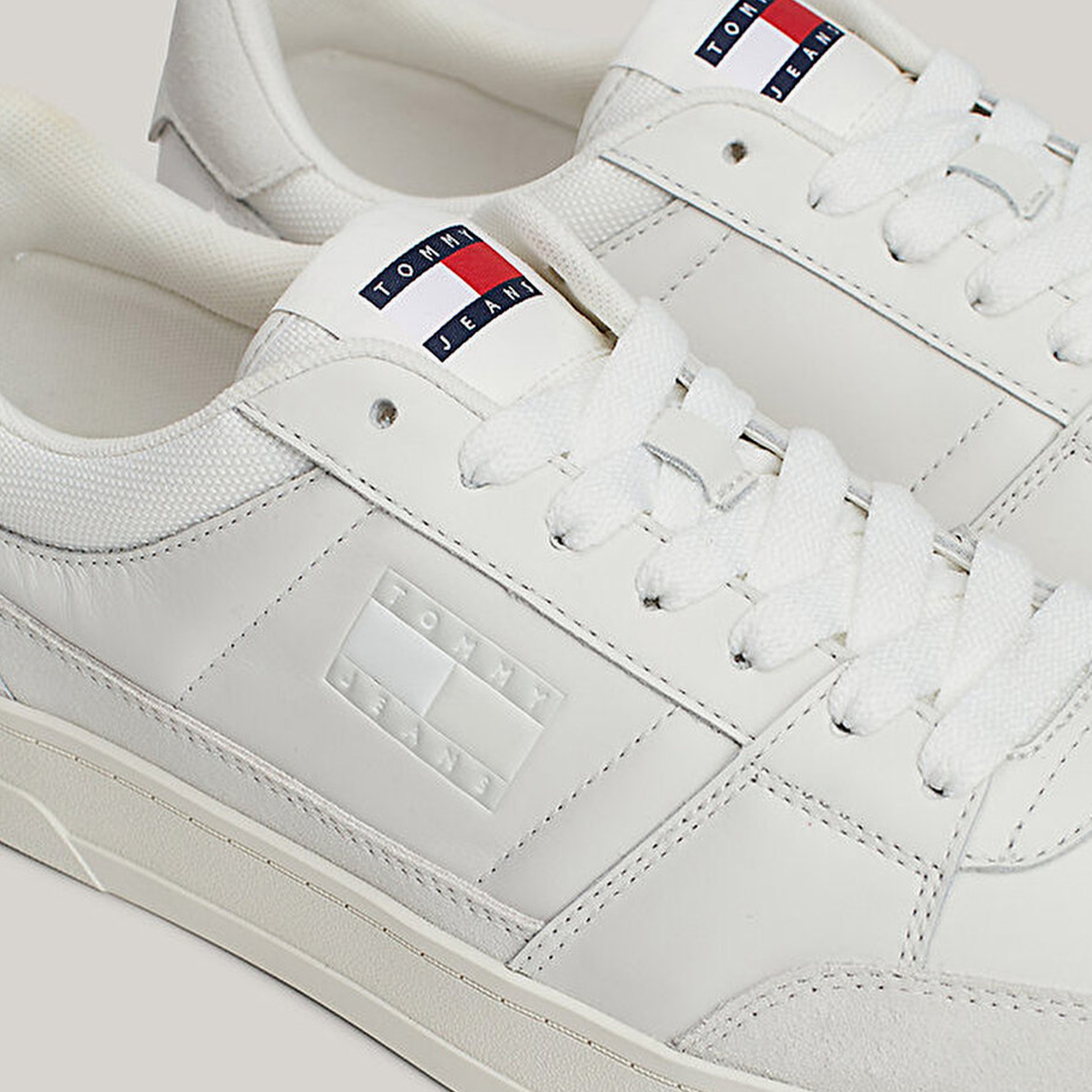 Tommy Jeans The Greenwich Mix Media Erkek Beyaz Spor Ayakkabı