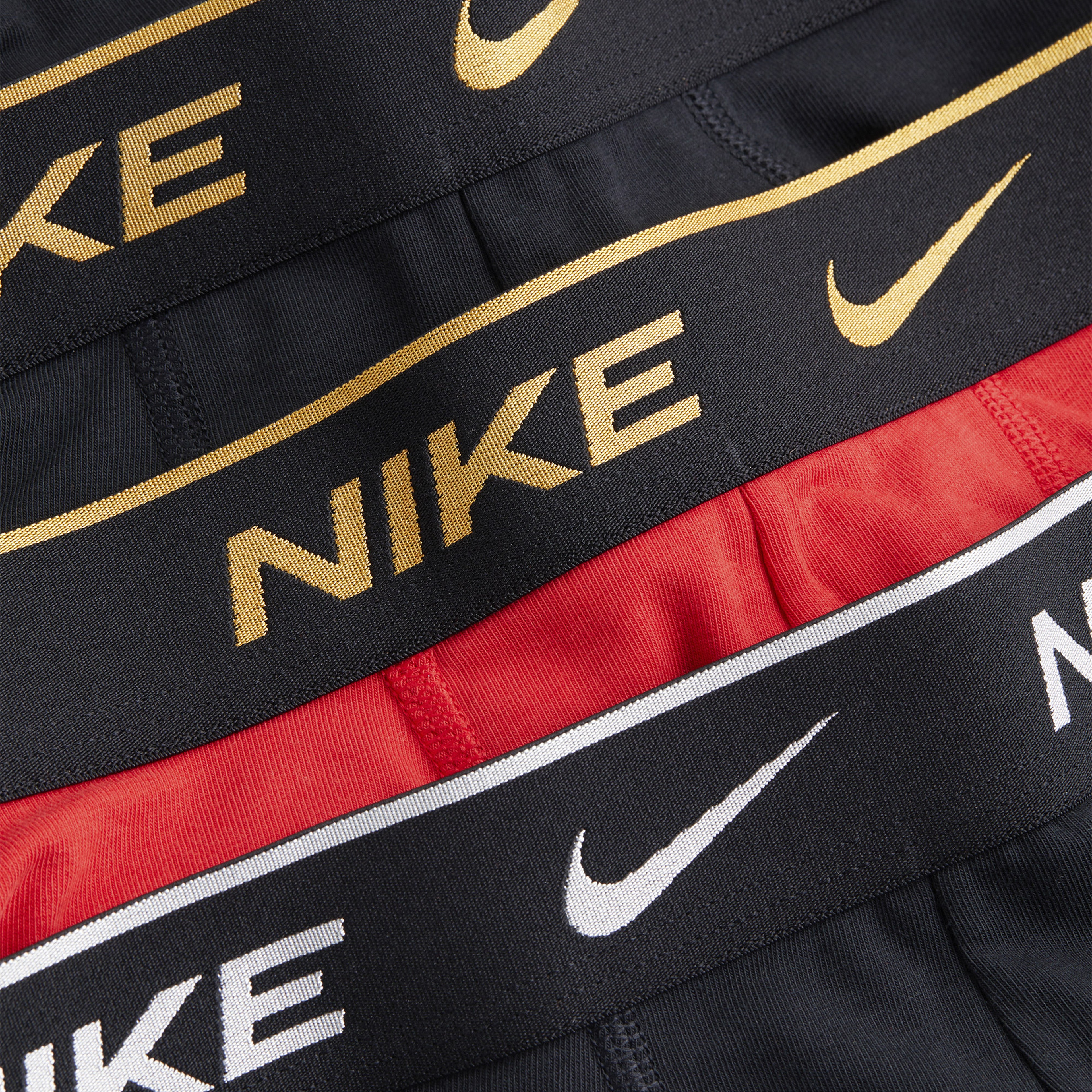 Nike Trunk 3'lü Gold/Silver Bantlı Erkek Renkli Boxer