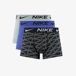 Nike Trunk 3'lü Erkek Gri/Lacivert/Desenli Boxer