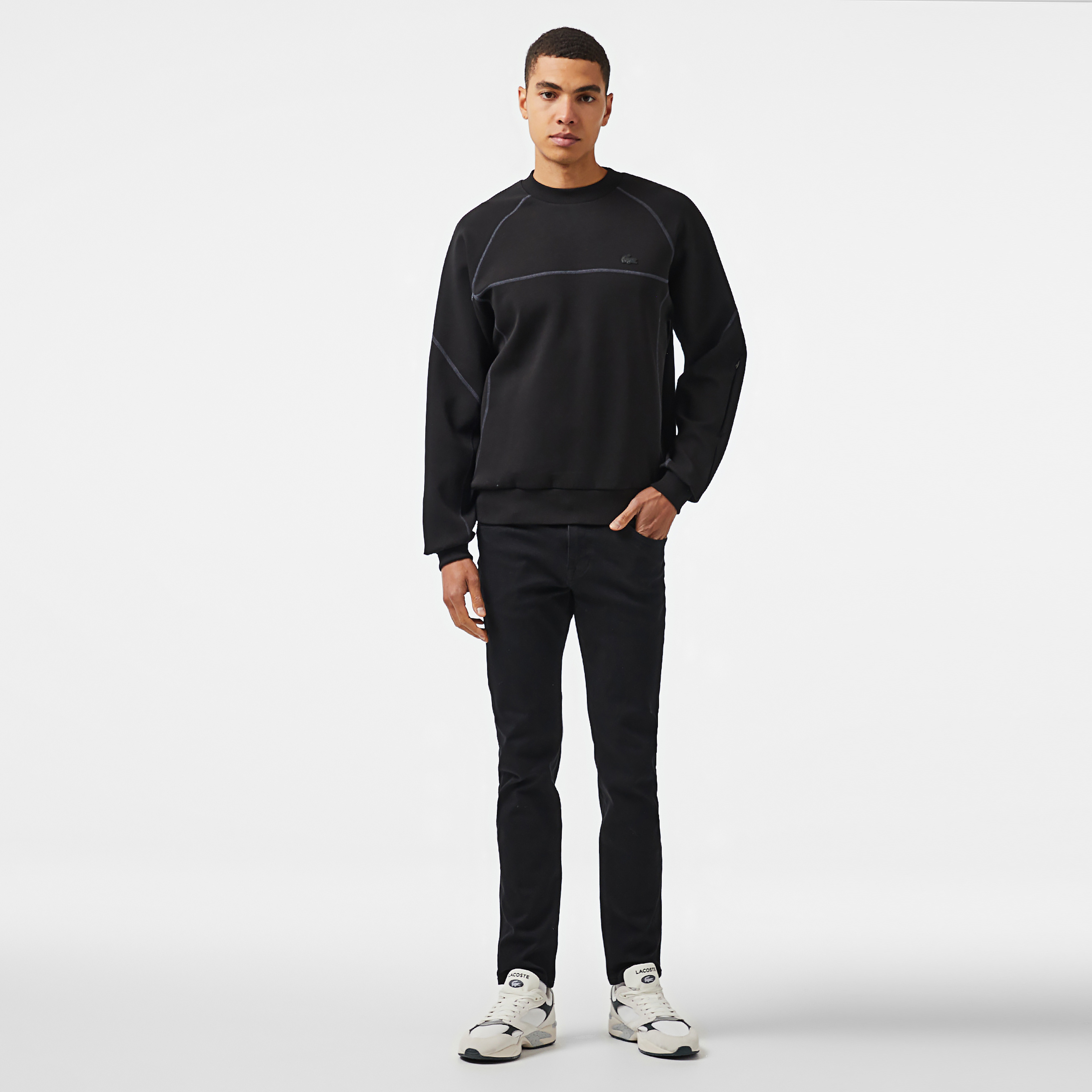 Lacoste Sport Erkek Siyah Sweatshirt