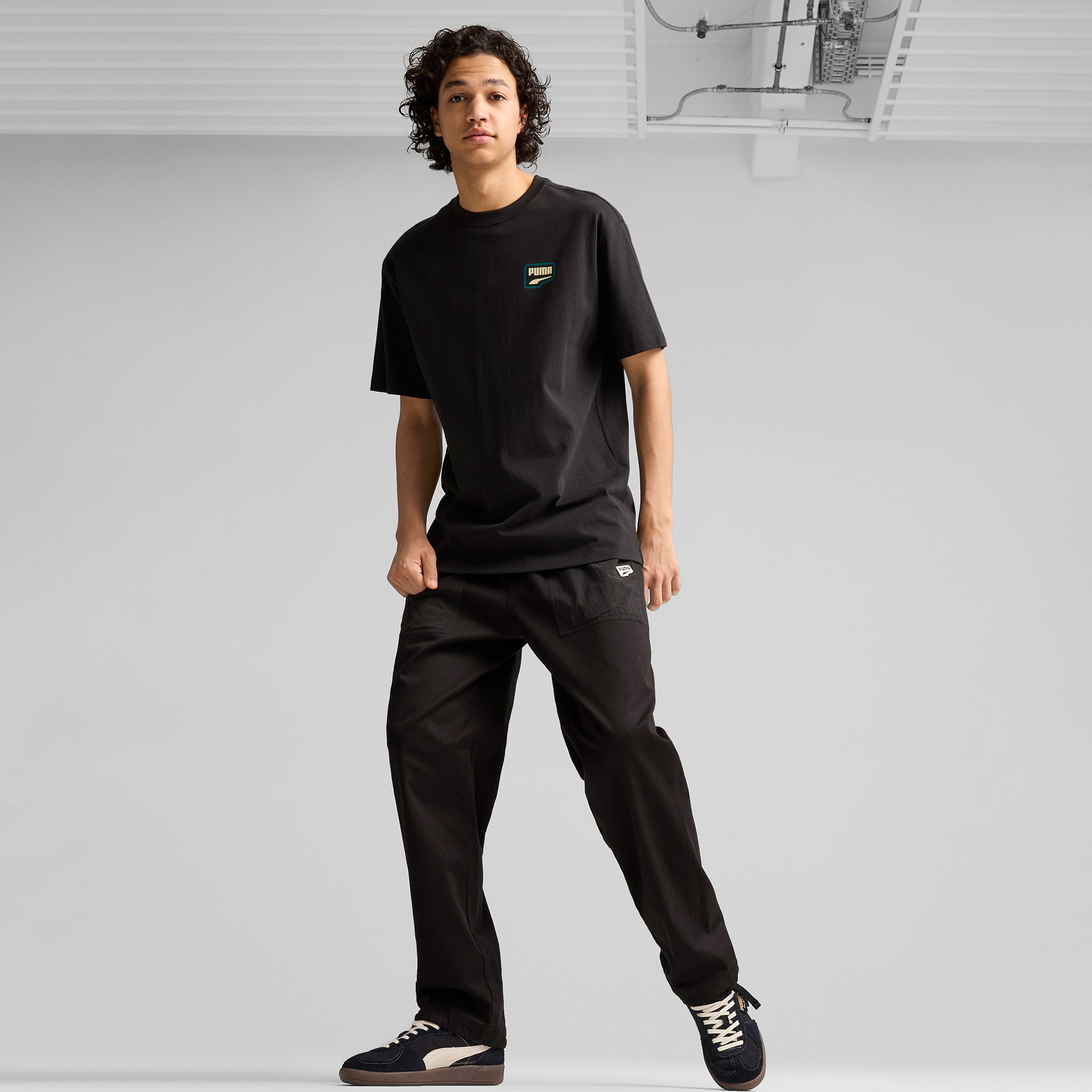 Puma Downtown Relaxed Graphic Unisex Siyah T-Shirt