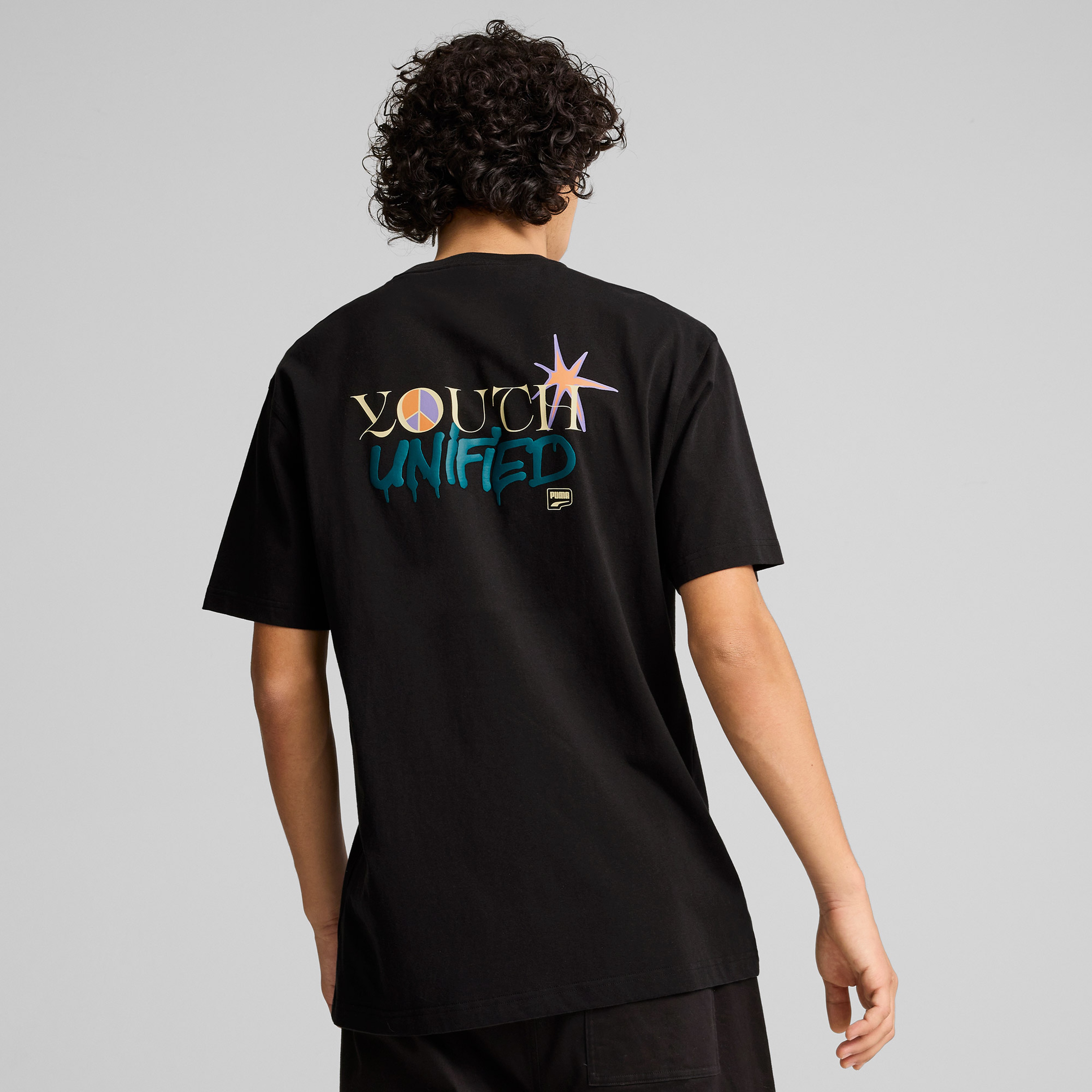 Puma Downtown Relaxed Graphic Unisex Siyah T-Shirt