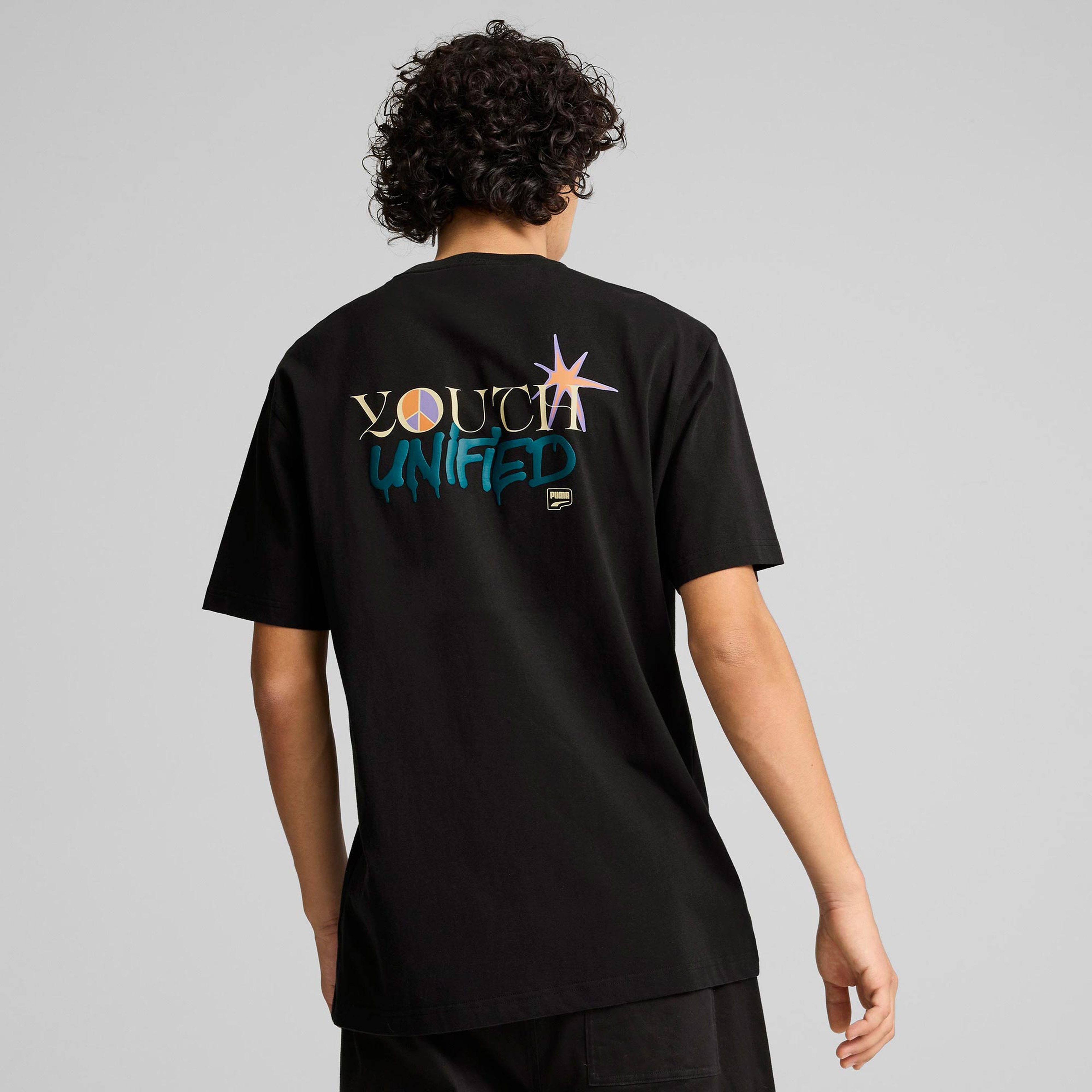 Puma Downtown Relaxed Graphic Unisex Siyah T-Shirt
