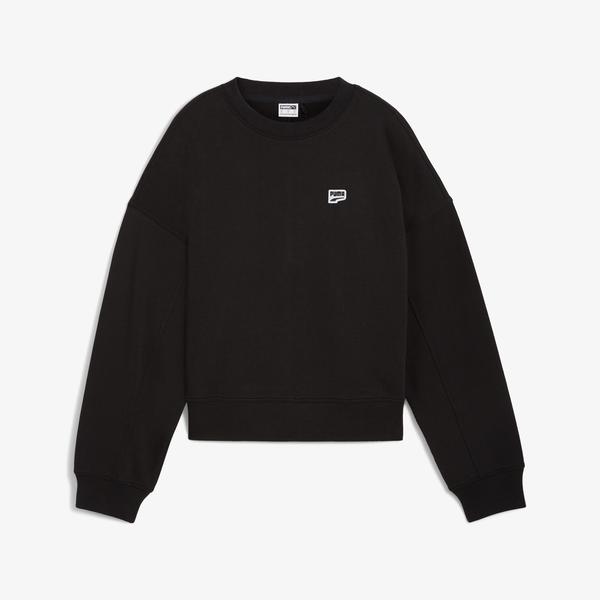 Puma Downtown Re:Collectıon Crew Kadın Siyah Sweatshirt