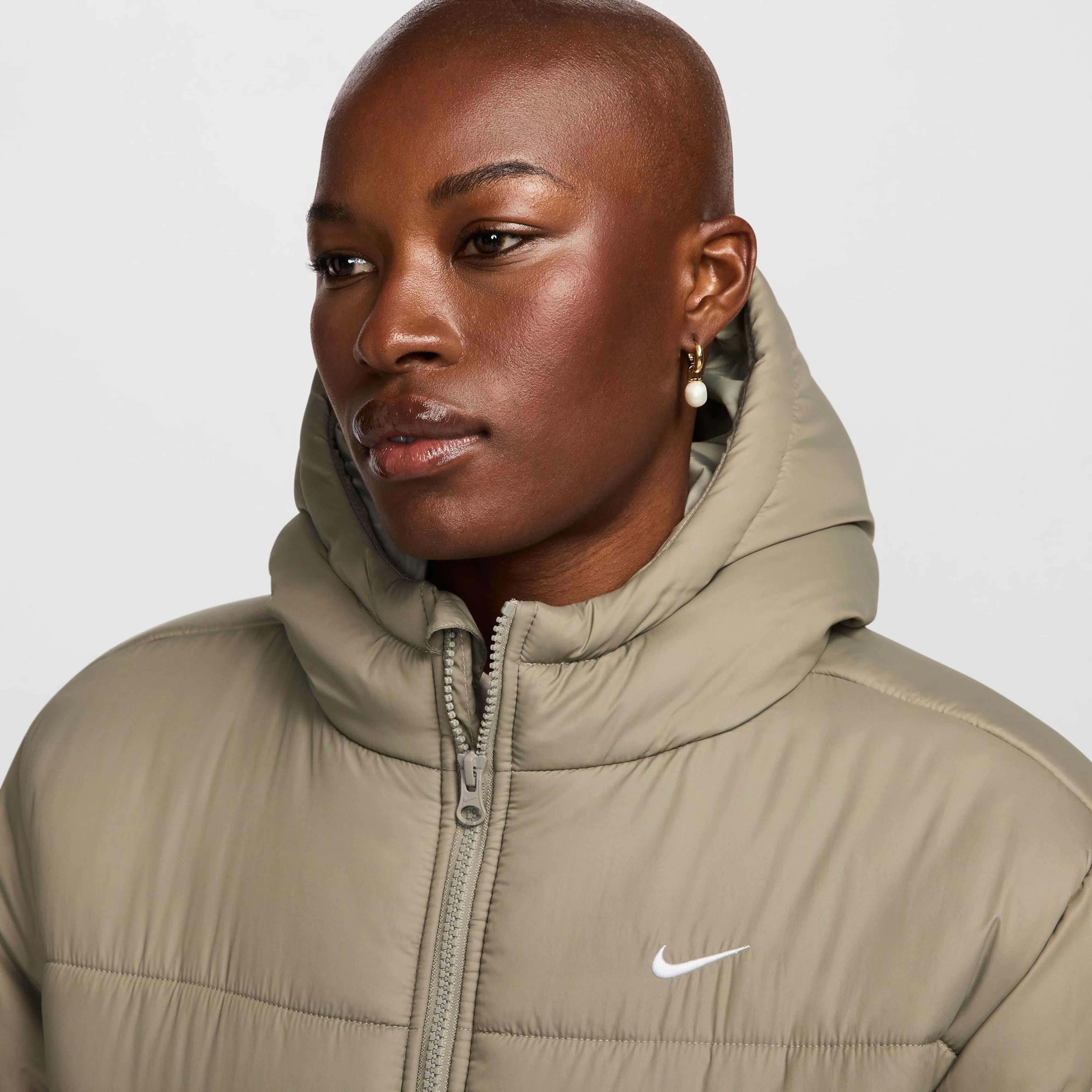 Nike Sportswear Classic Puffer Kadın Yeşil Ceket