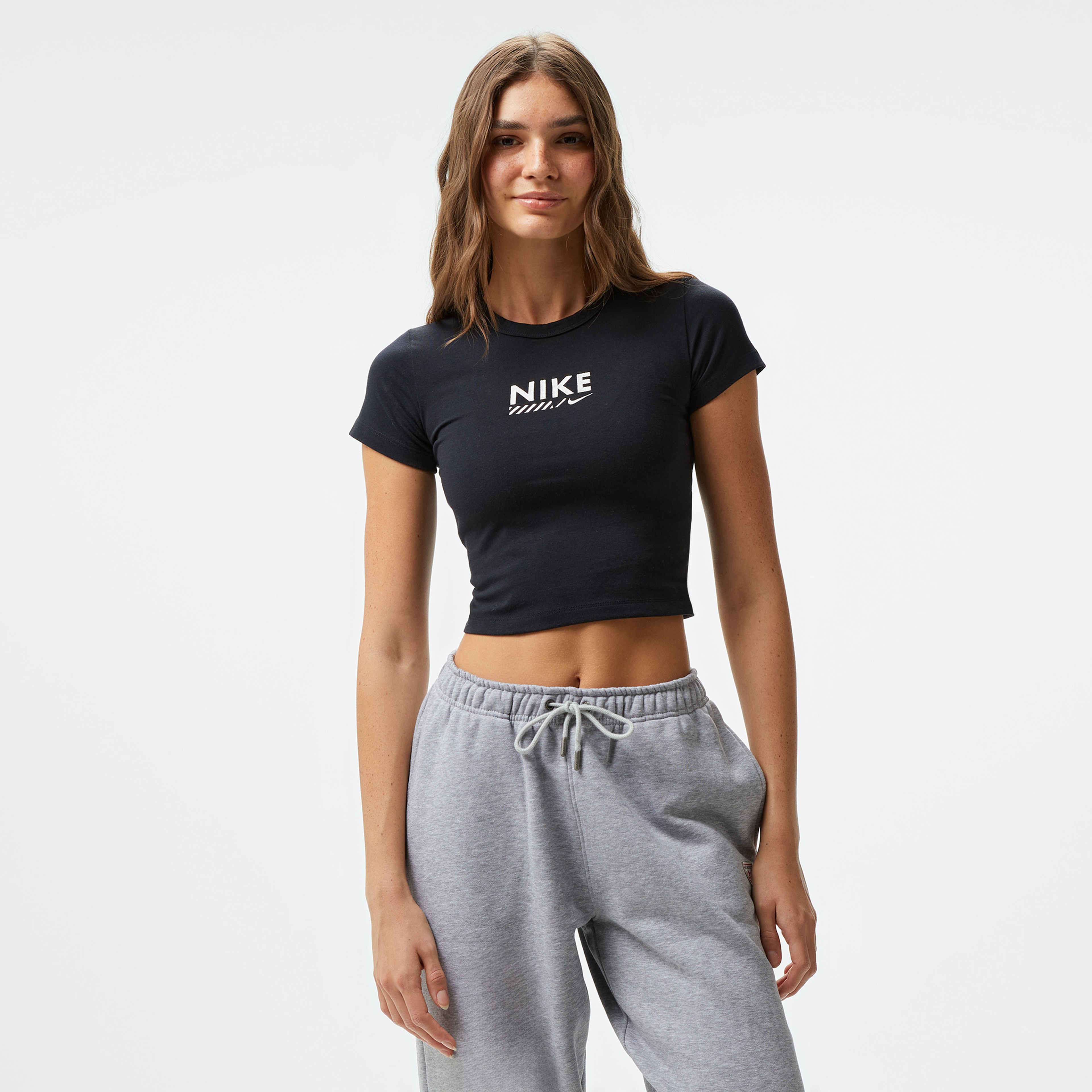 Nike Sportswear Fast Running Iteration Kadın Siyah T-Shirt