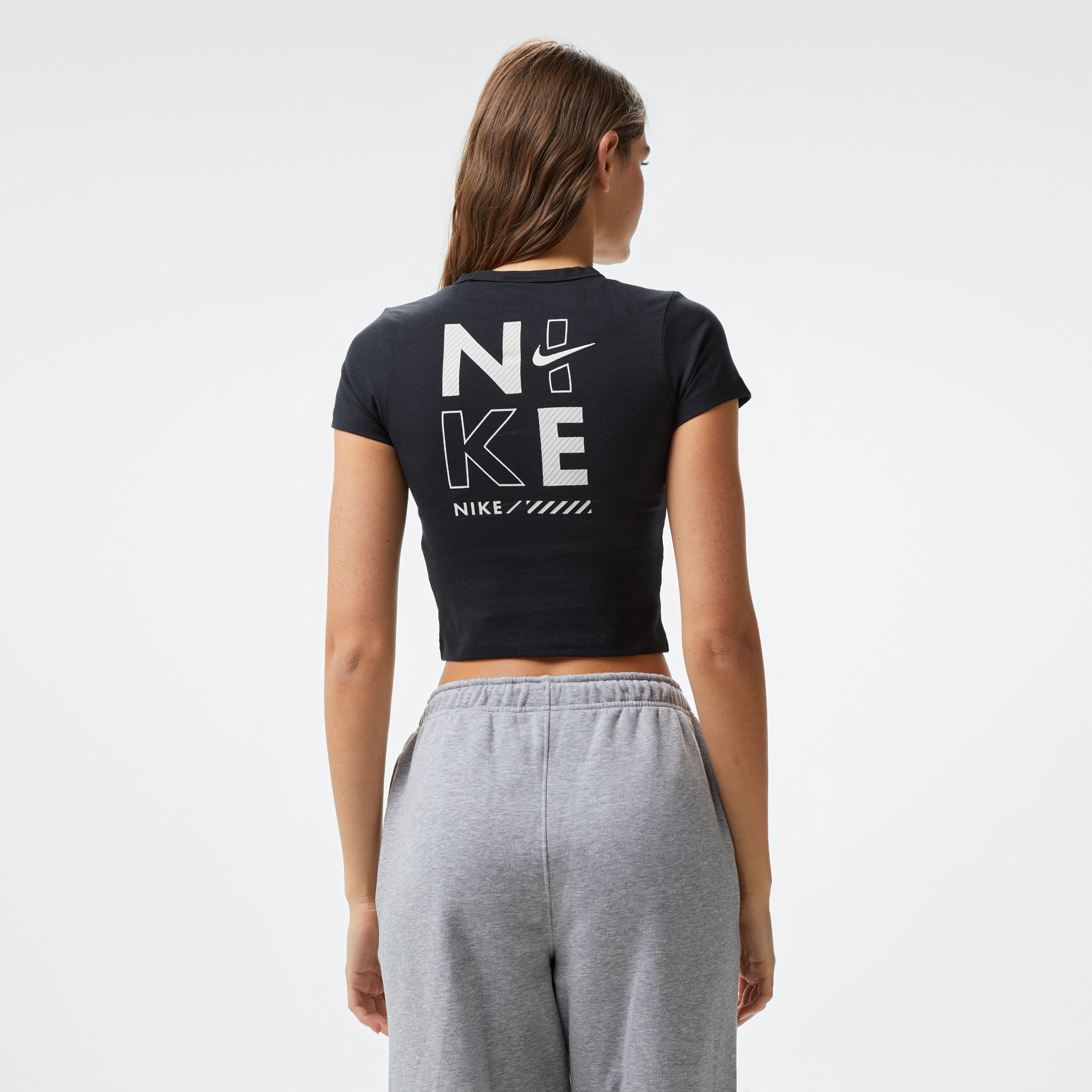 Nike Sportswear Fast Running Iteration Kadın Siyah T-Shirt