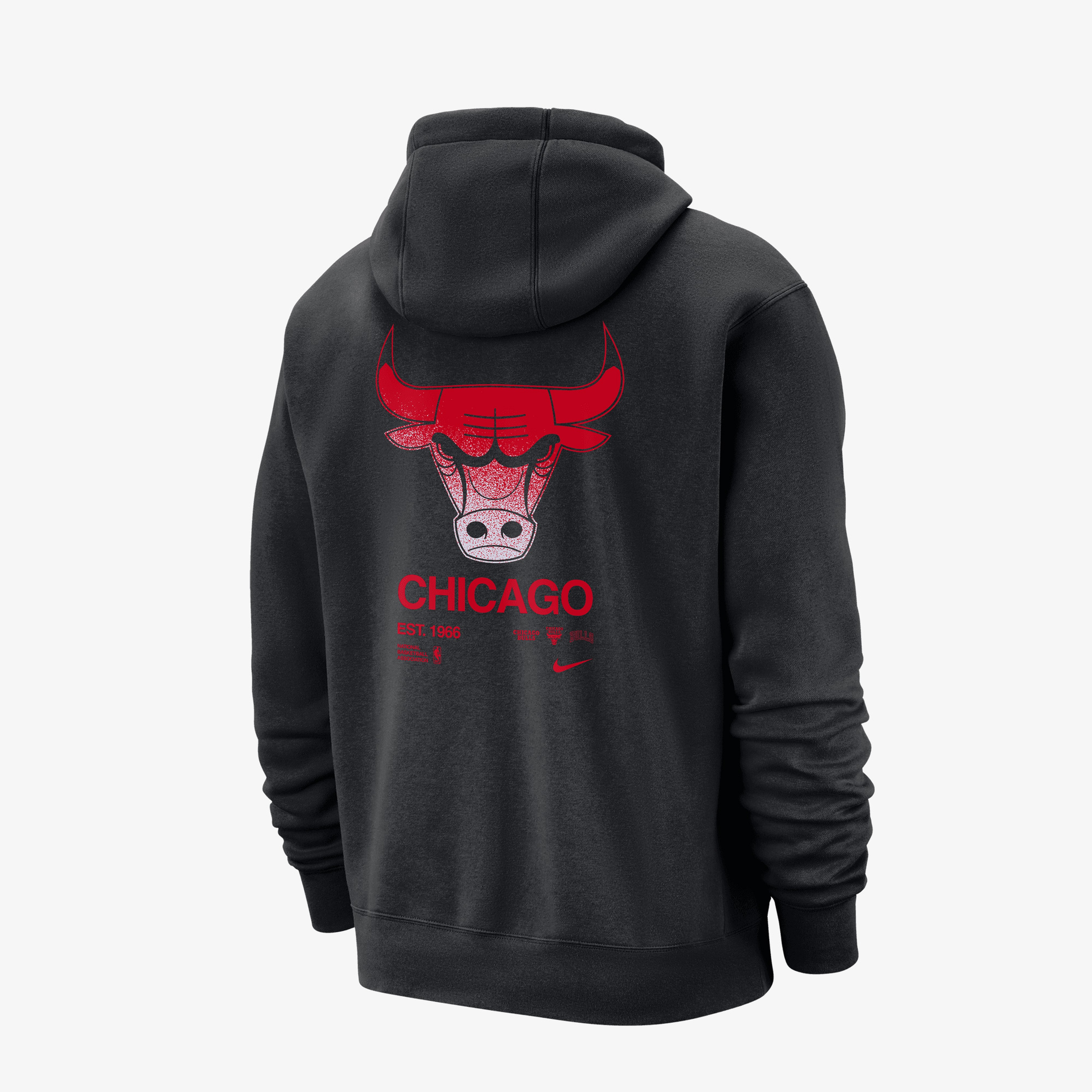 Jordan Chicago Bulls Club Courtside Erkek Siyah Hoodie