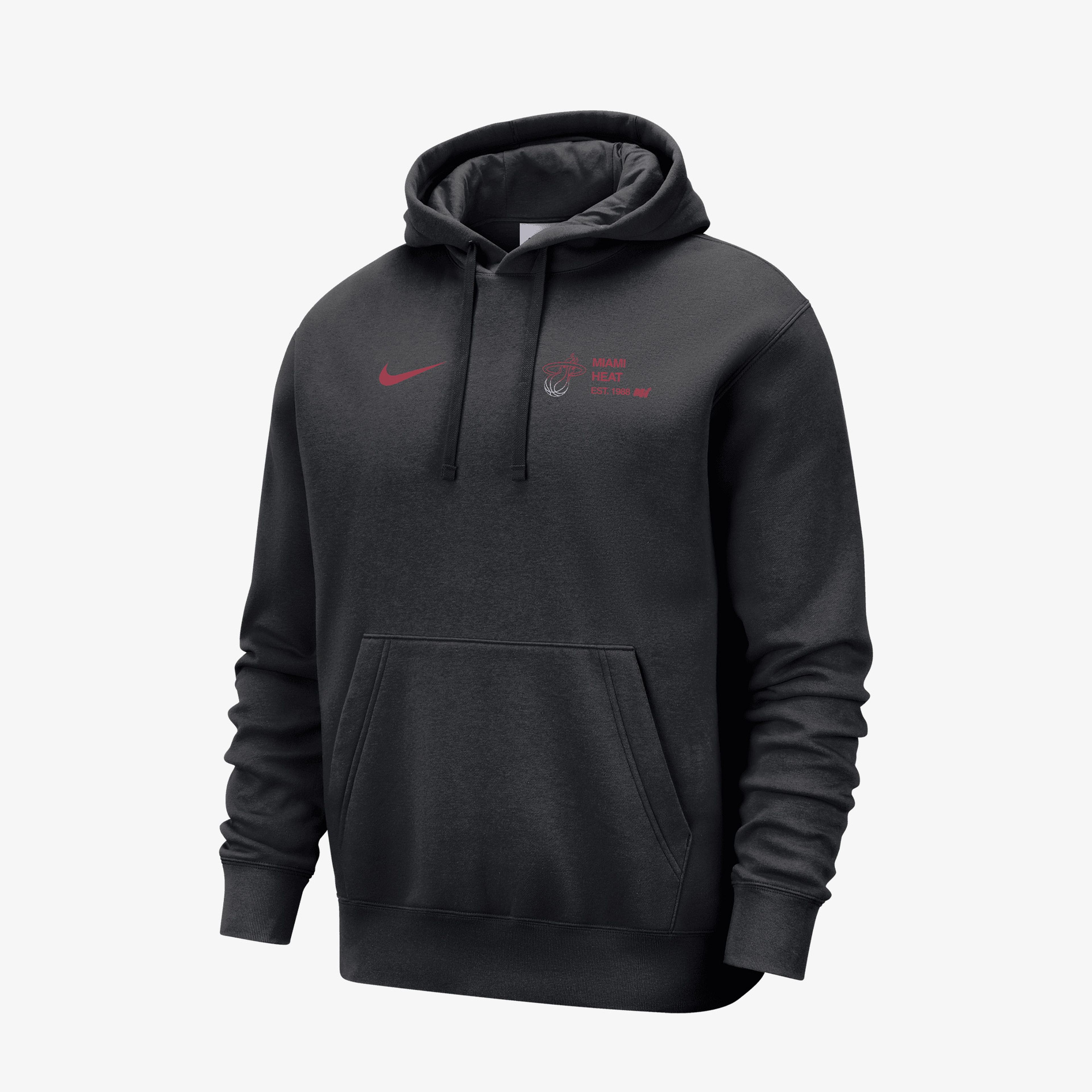 Jordan Miami Heat Club Courtside Erkek Siyah Hoodie