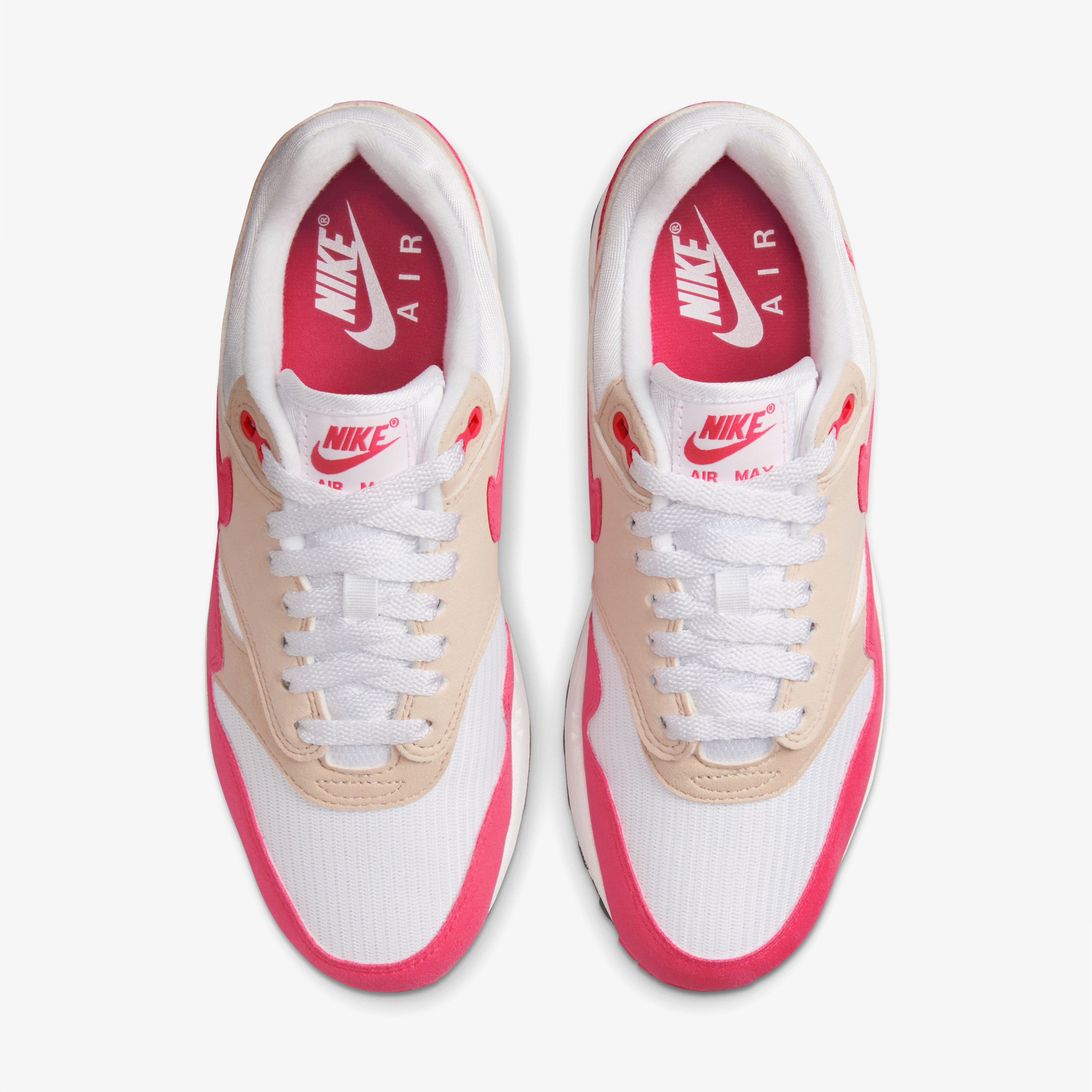 Nike Air Max 1 Kadın Beyaz/Pembe Sneaker
