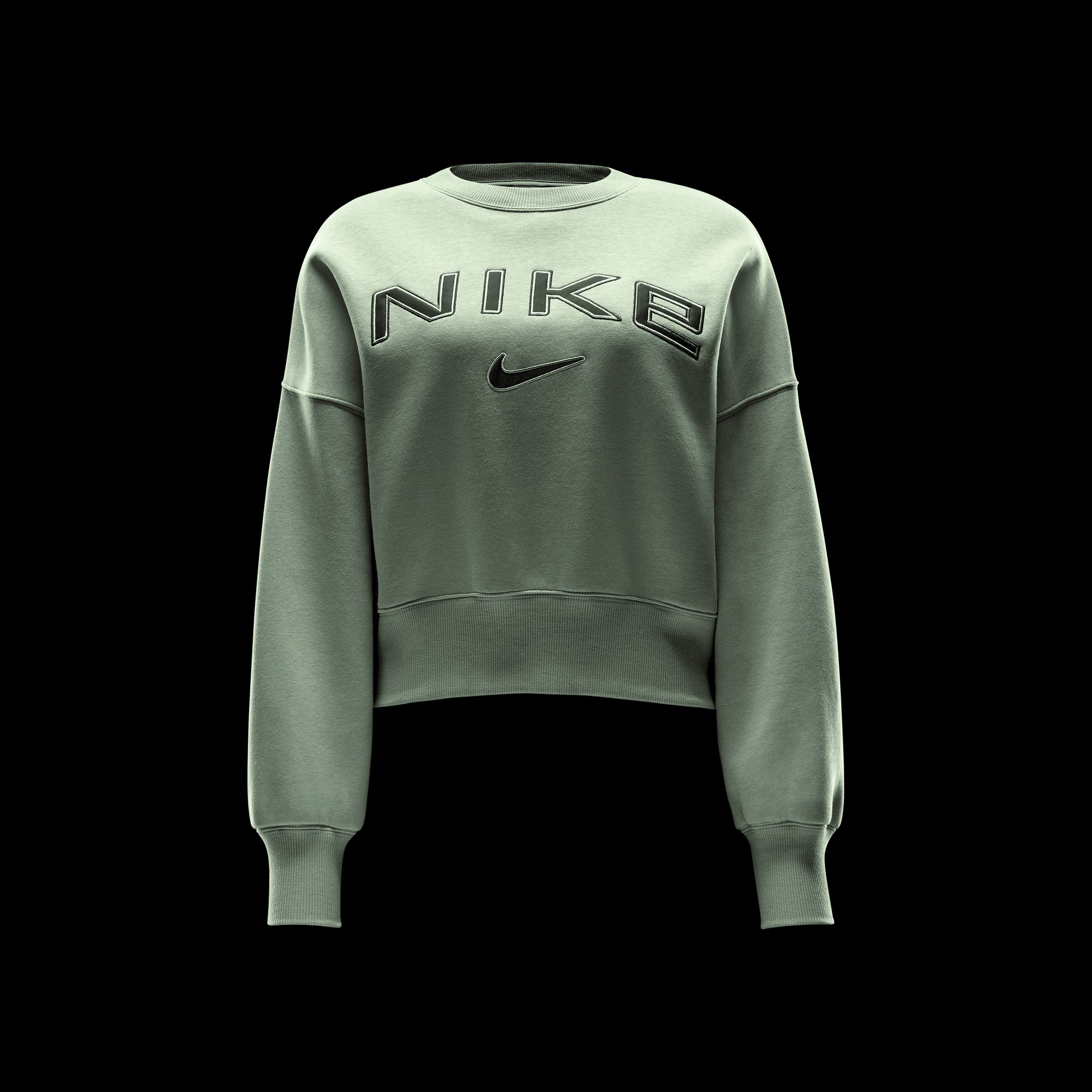 Nike Sportswear Phoenix Fleece Kadın Yeşil Sweatshirt