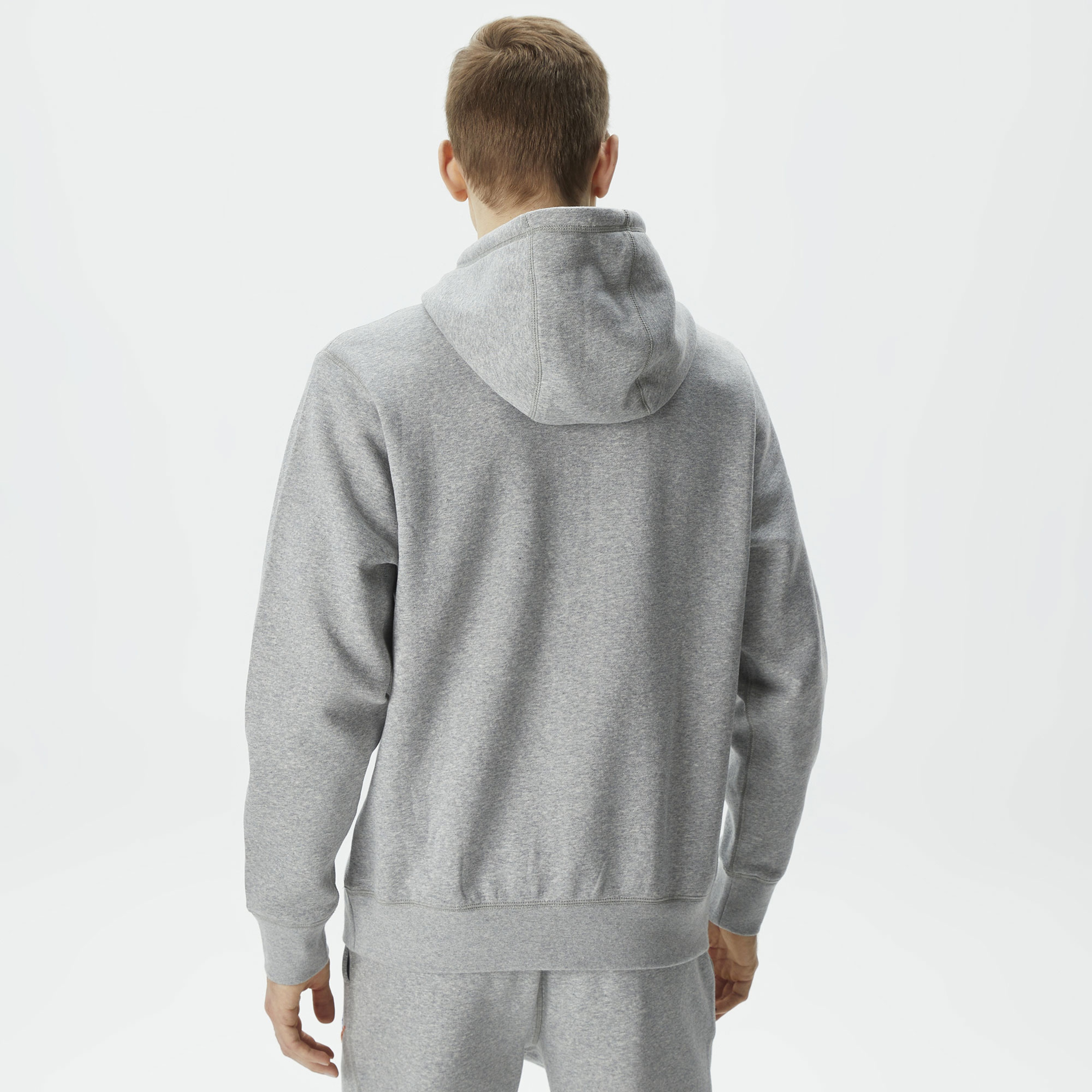 Nike Club Fleece Erkek Gri Hoodie