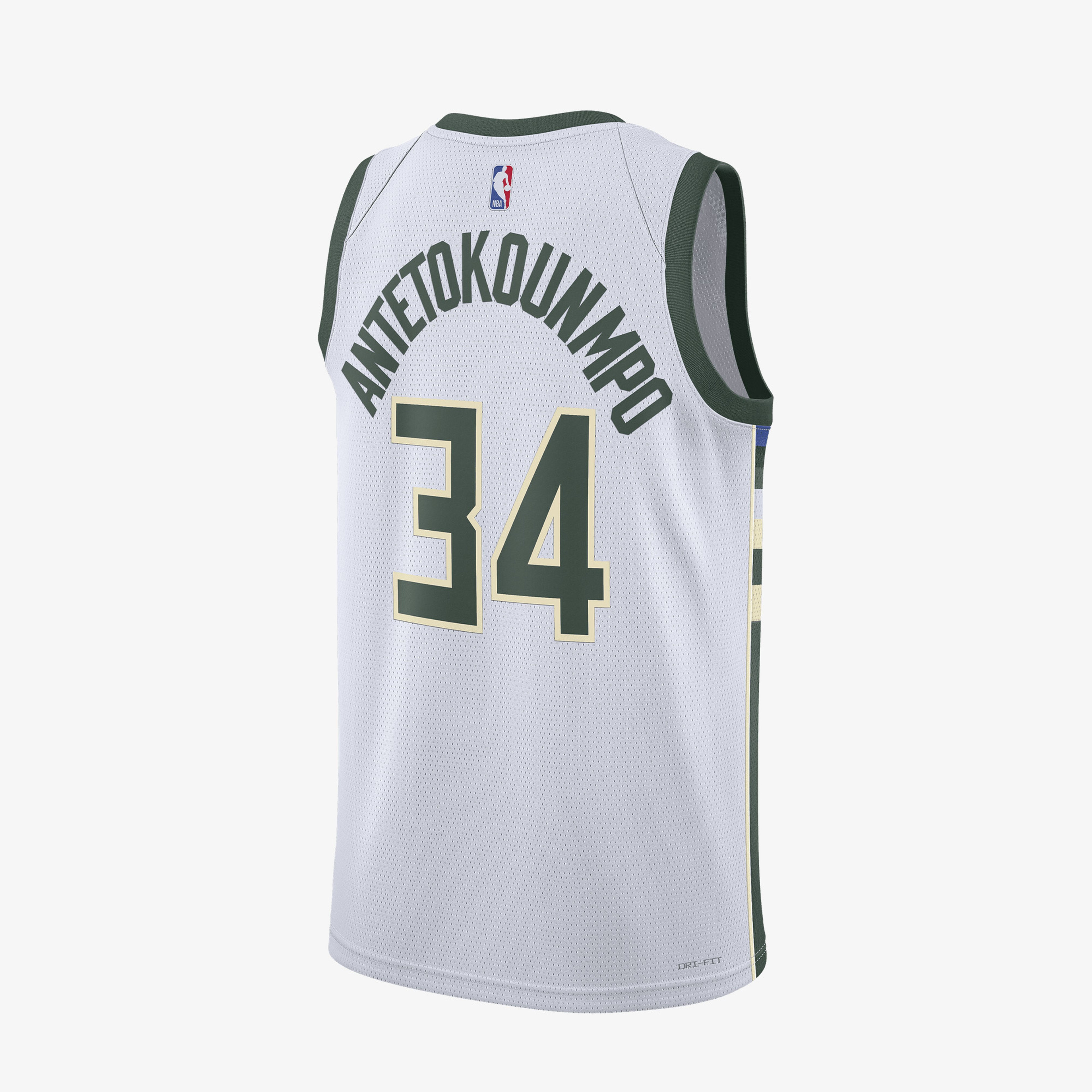 Jordan Giannis Antetokounmpo Milwaukee Bucks Association Edition Erkek Beyaz Forma