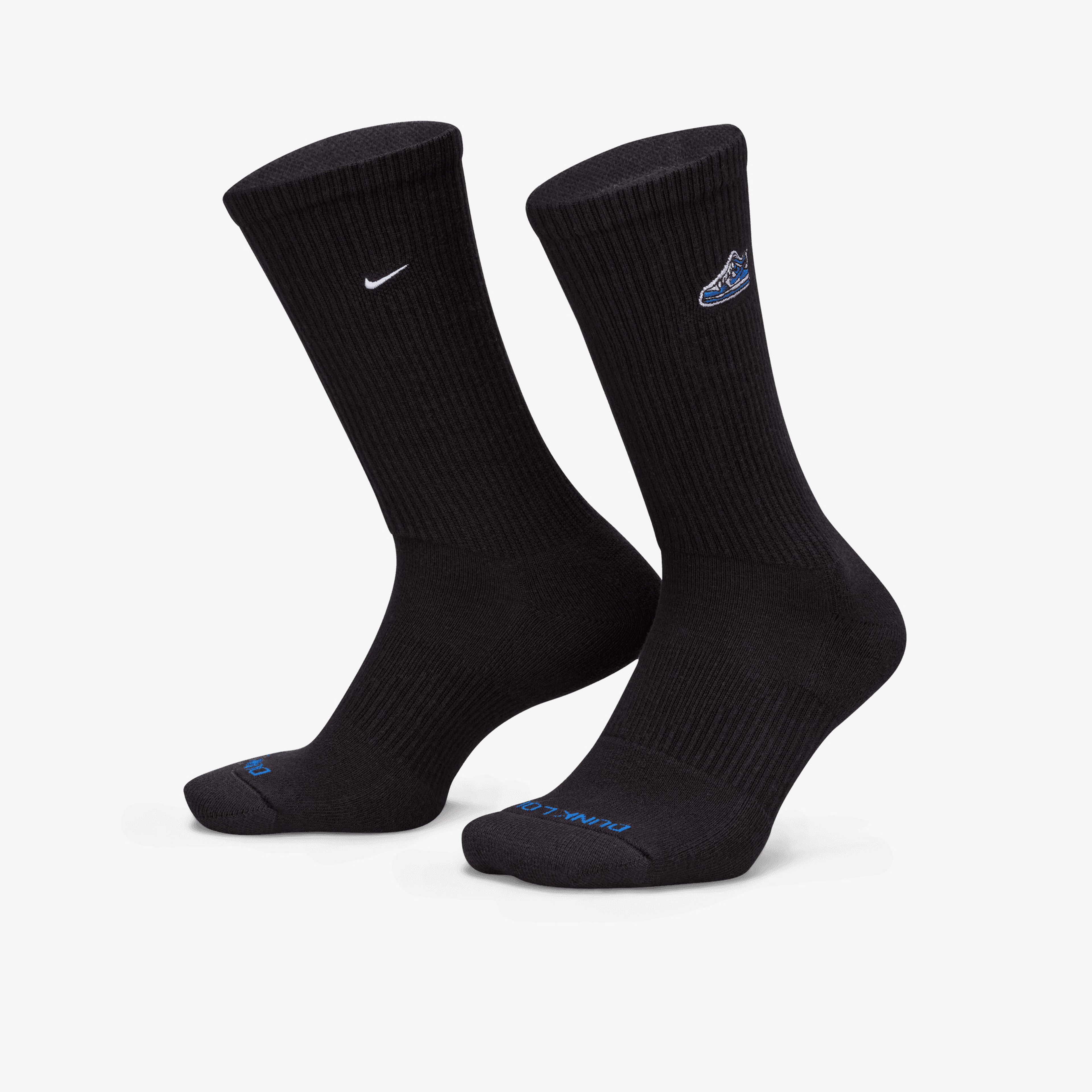 Nike Everyday Plus Unisex Siyah Çorap