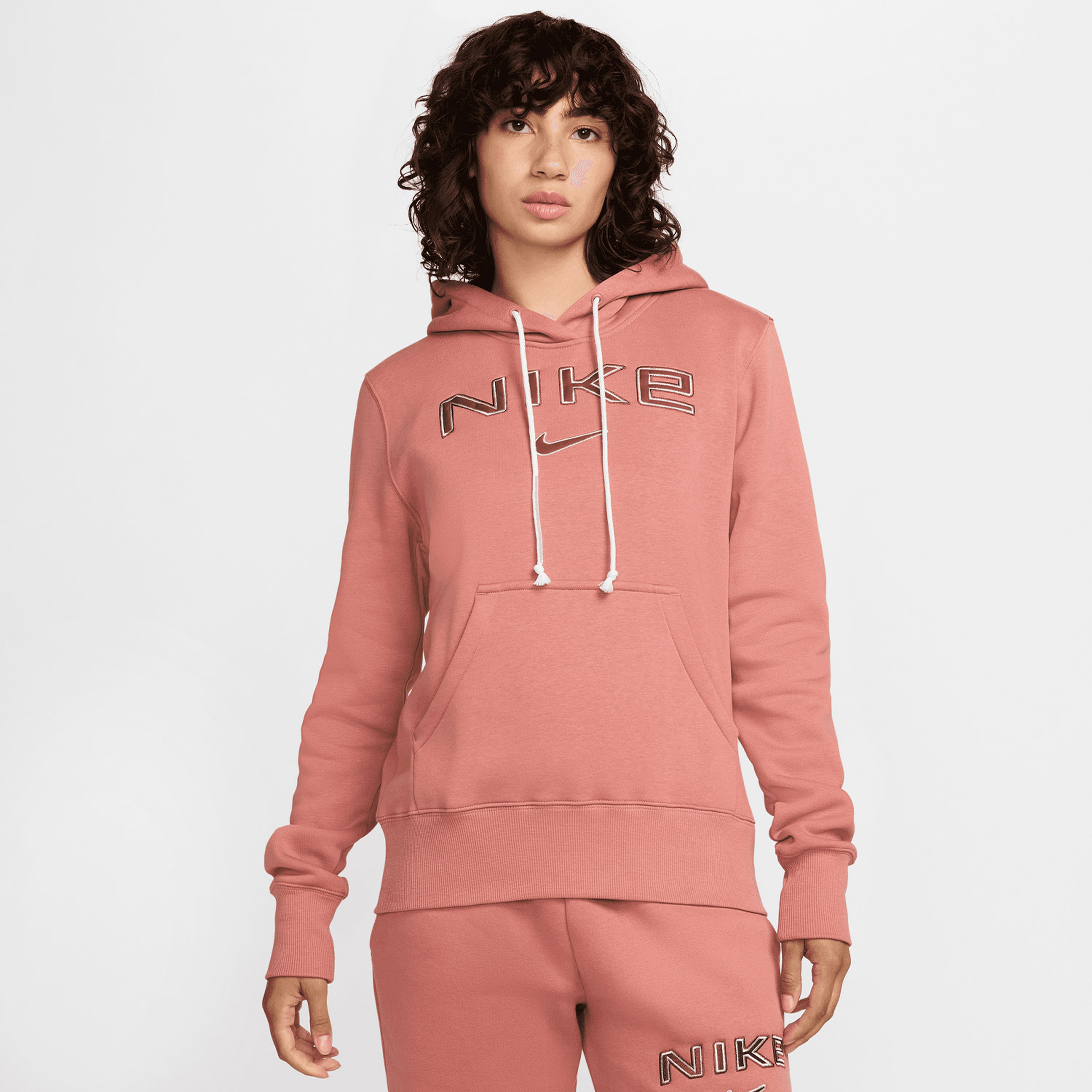 Nike Sportswear Phoenix Fleece Kadın Kırmızı Hoodie