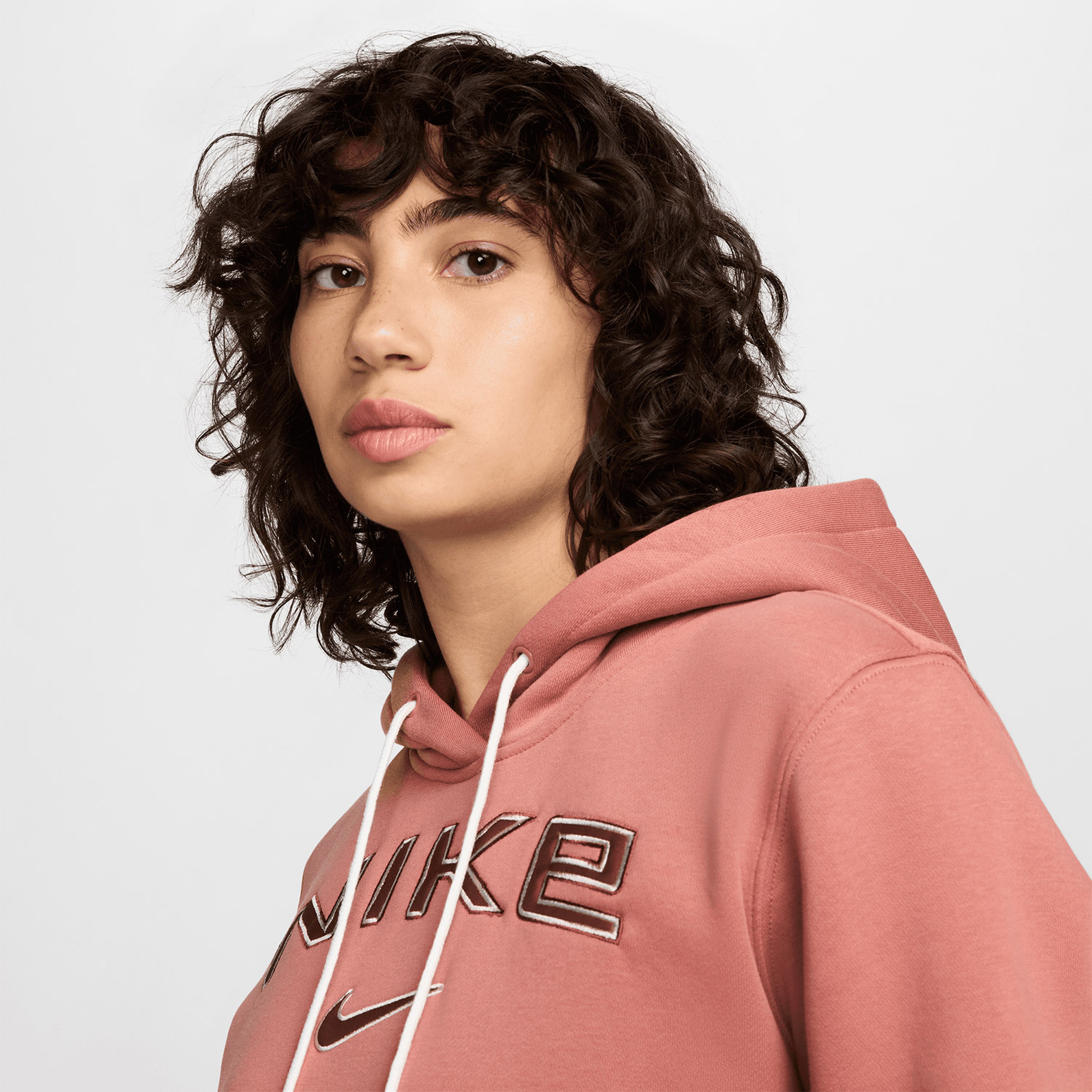 Nike Sportswear Phoenix Fleece Kadın Kırmızı Hoodie