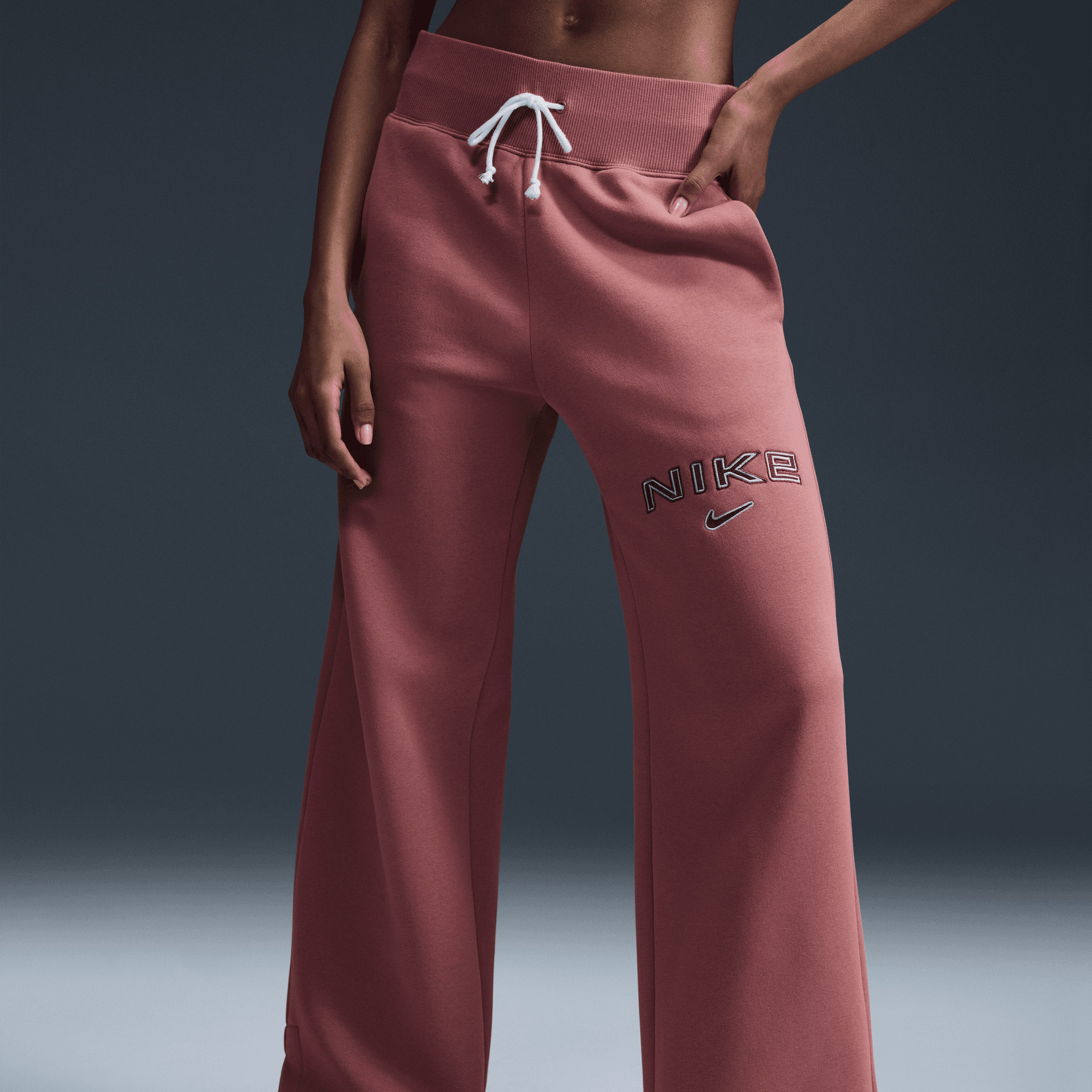 Nike Sportswear Phoenix Fleece Kadın Pembe Eşofman Altı