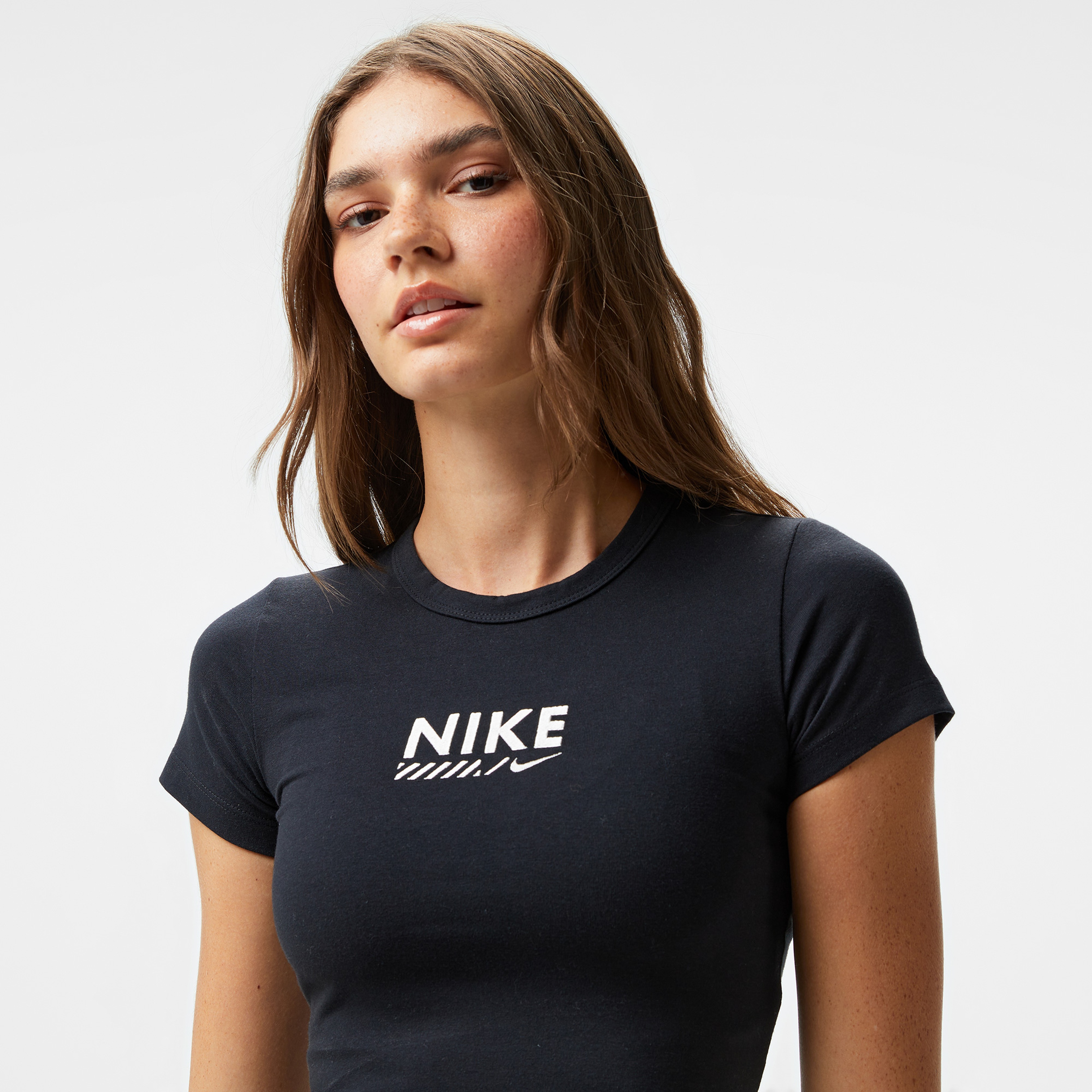 Nike Sportswear Fast Running Iteration Kadın Siyah T-Shirt