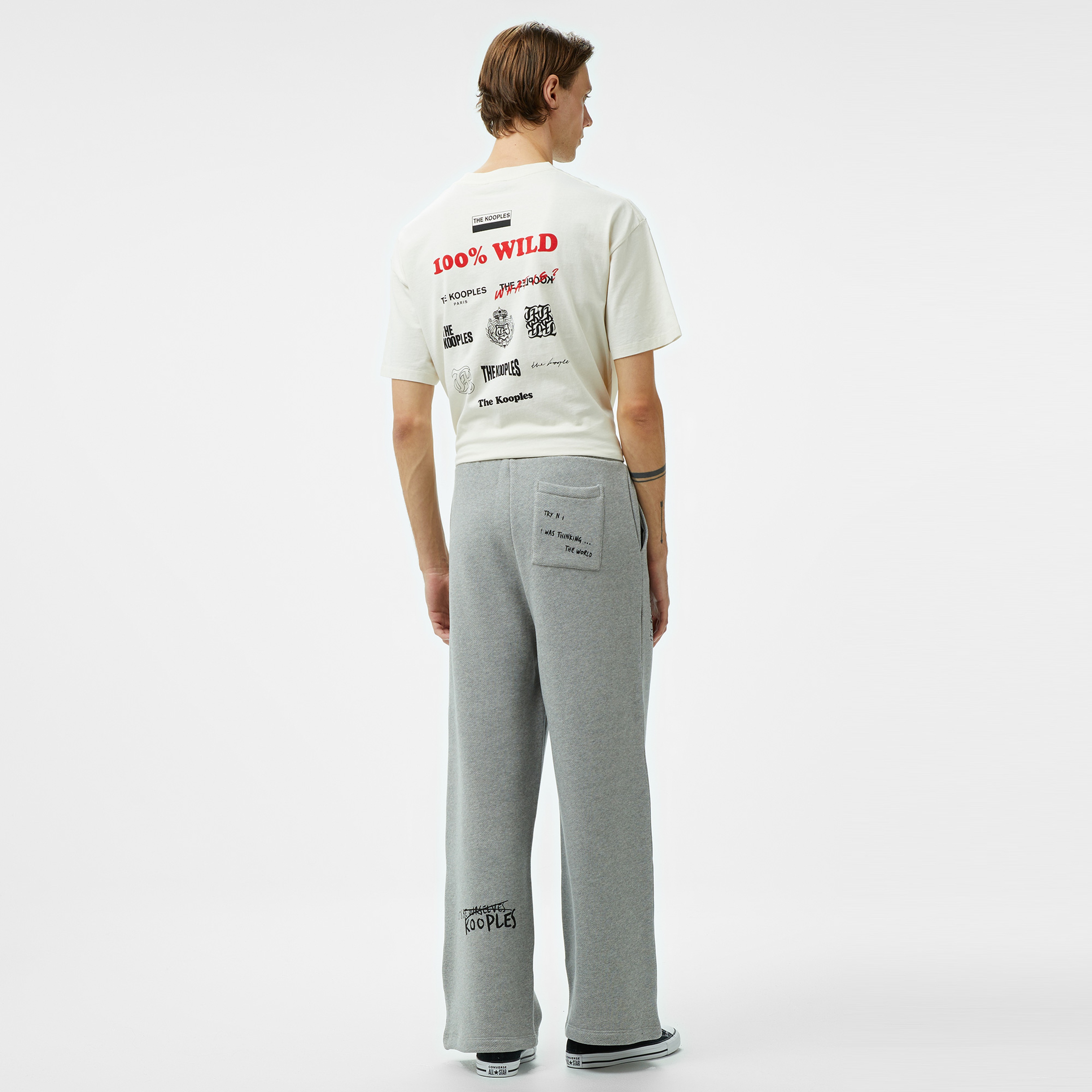 The Kooples Classic Unisex Gri Eşofman Altı