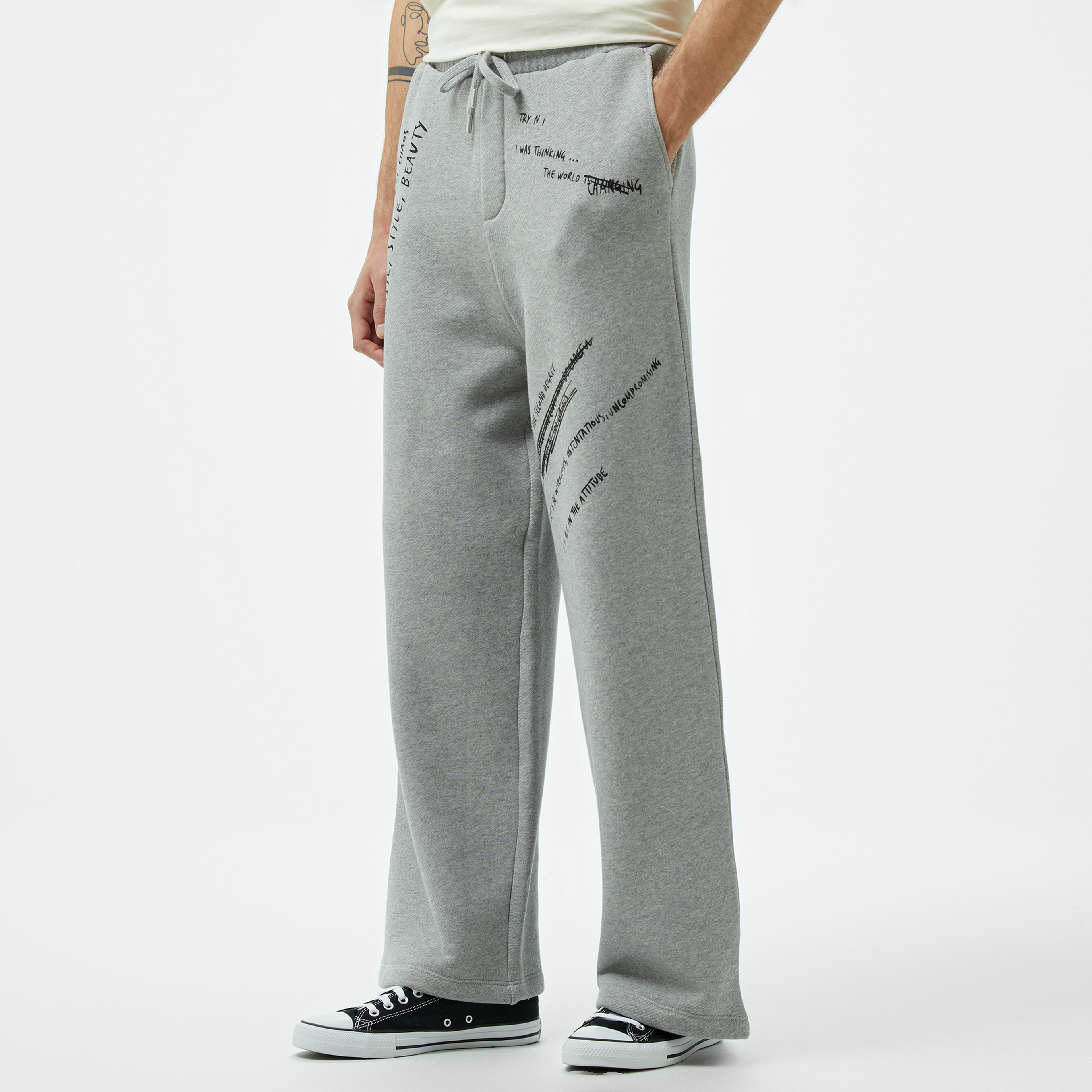 The Kooples Classic Unisex Gri Eşofman Altı