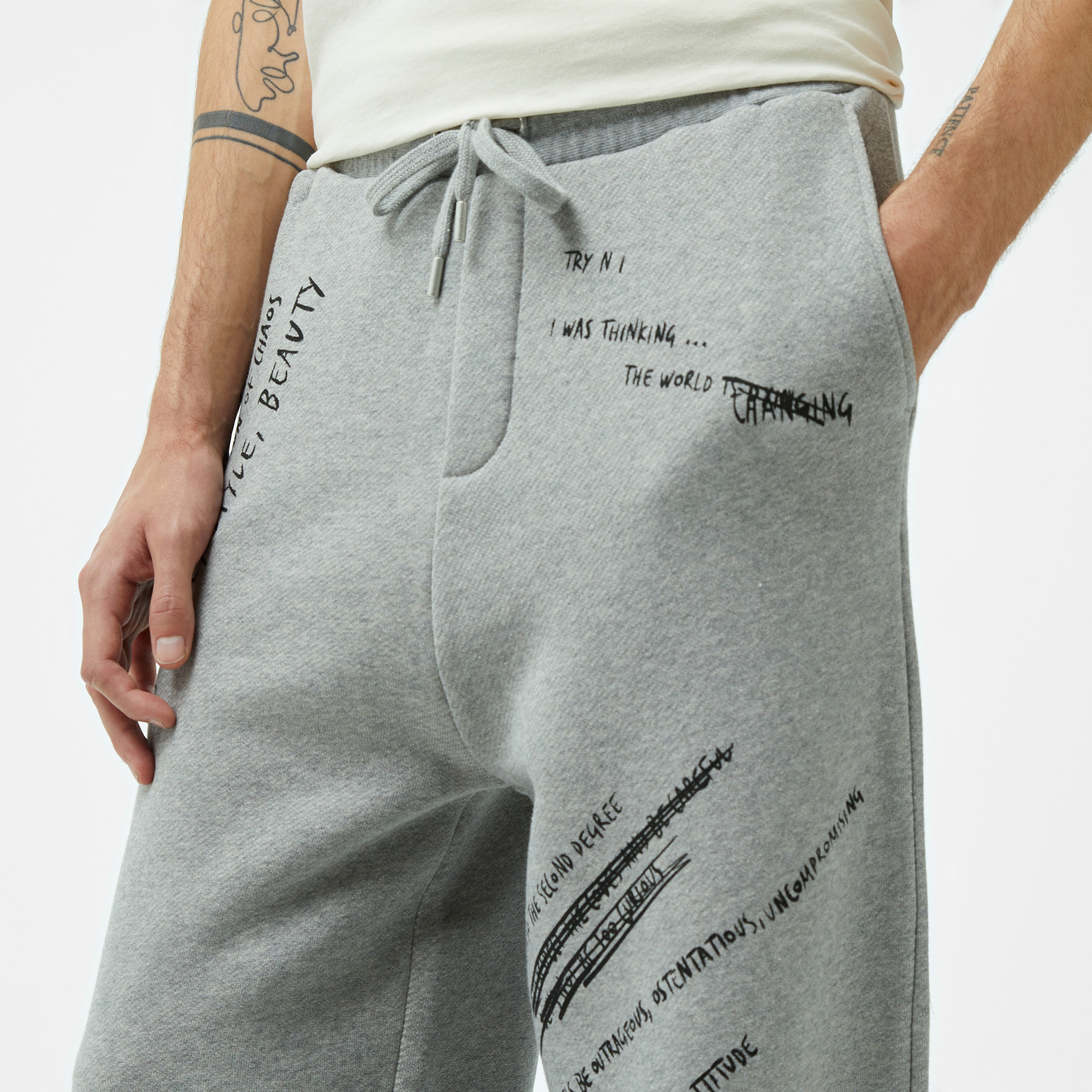 The Kooples Classic Unisex Gri Eşofman Altı