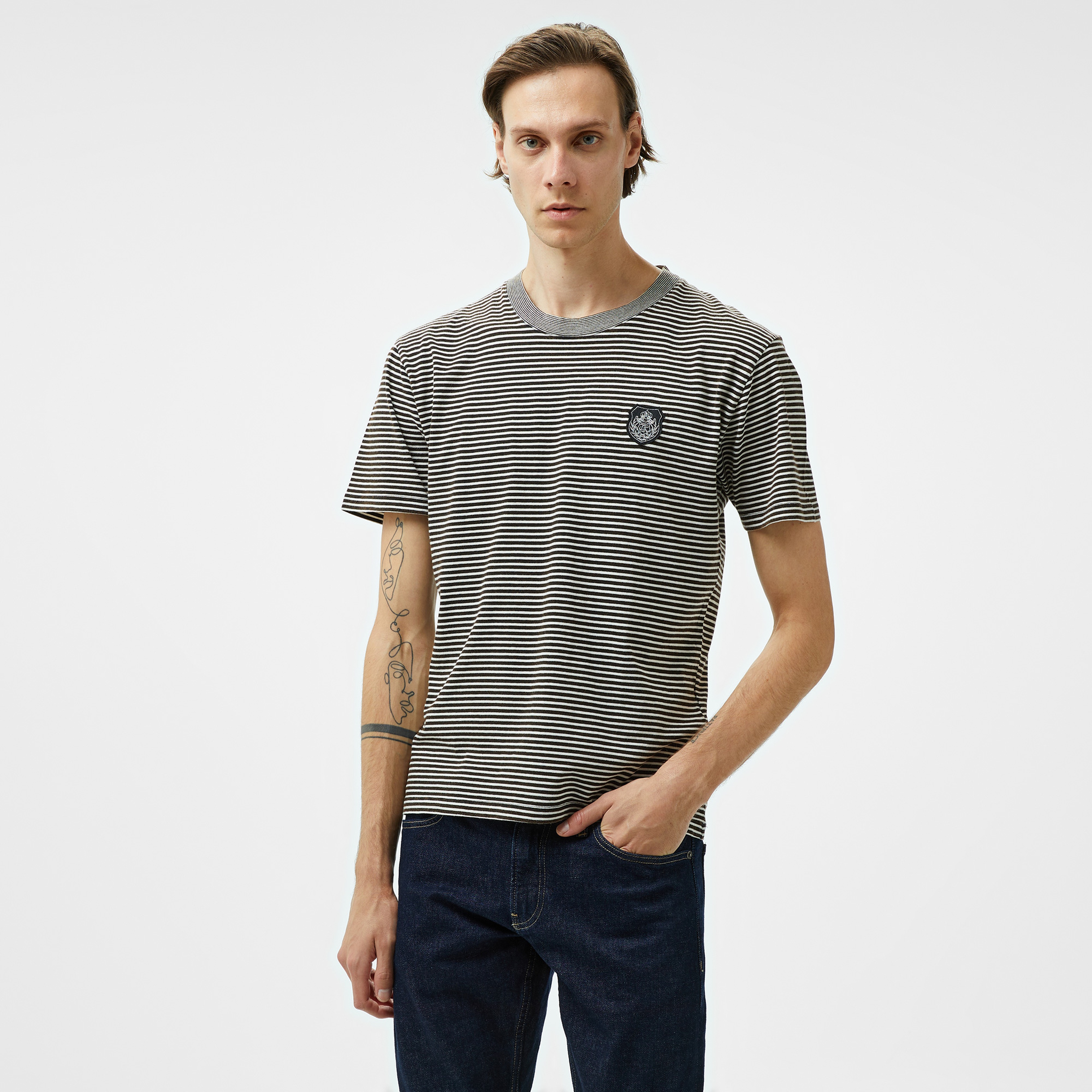 The Kooples Classic Erkek Siyah T-Shirt