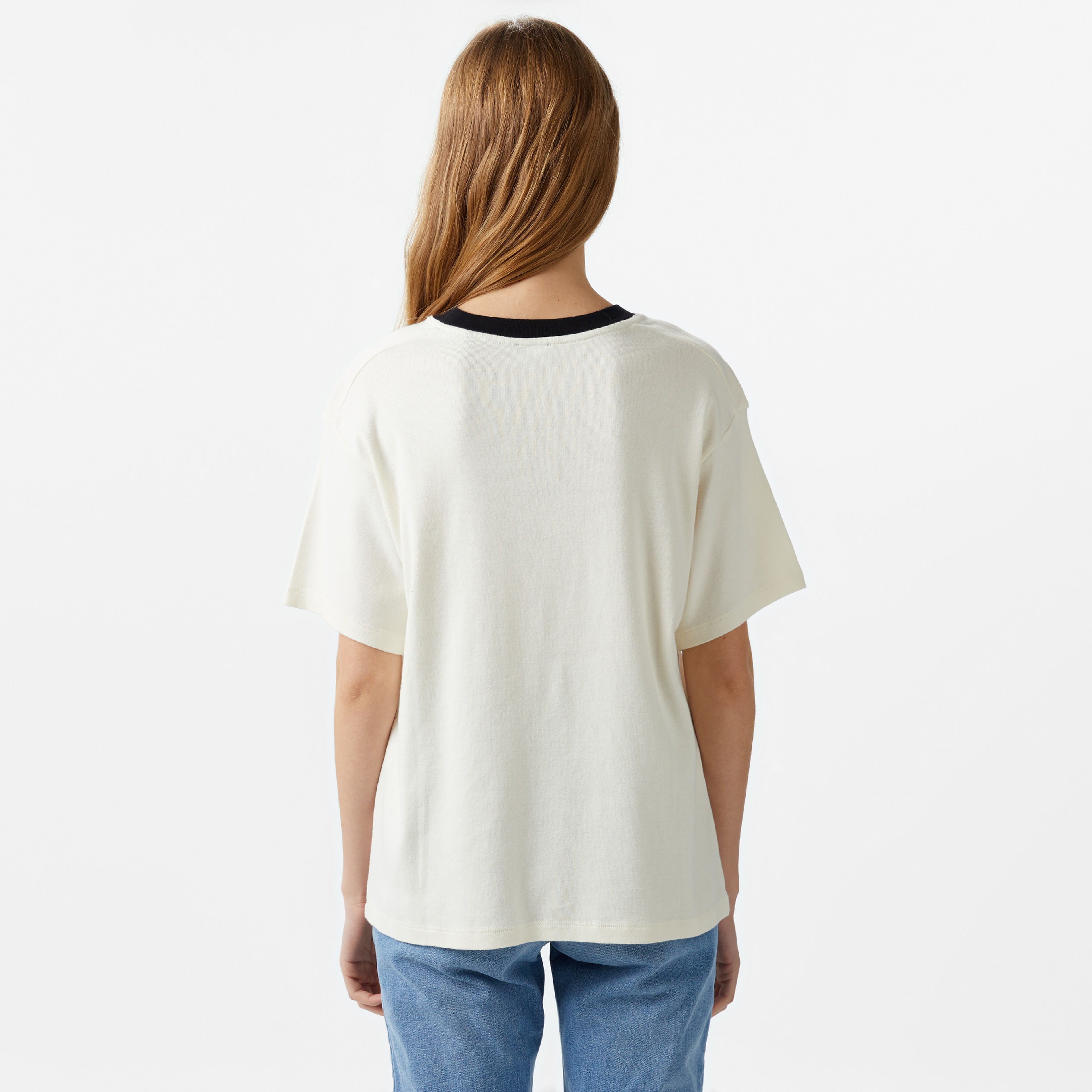 The Kooples Classic Kadın Krem T-Shirt