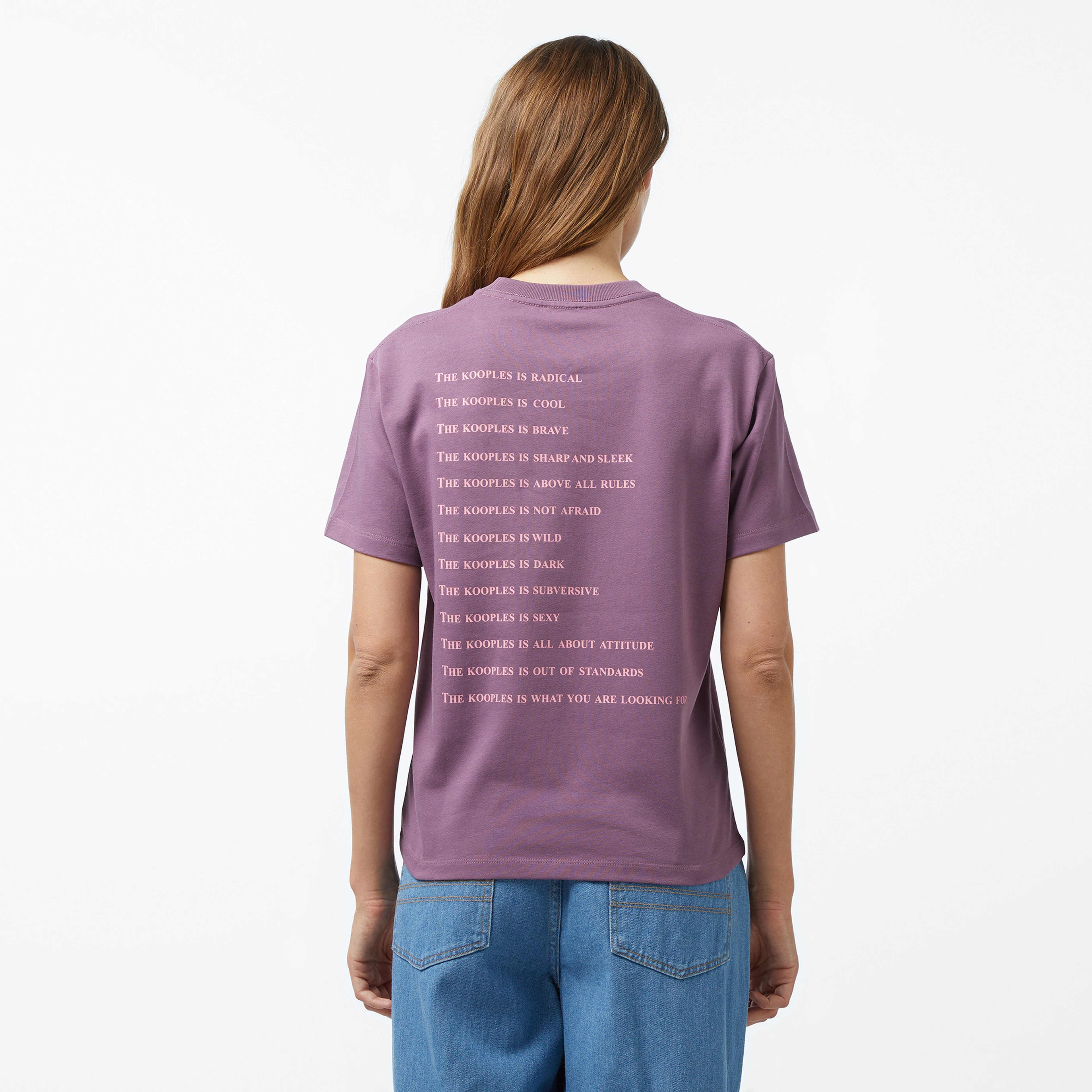 The Kooples Classic Erkek Mor T-Shirt