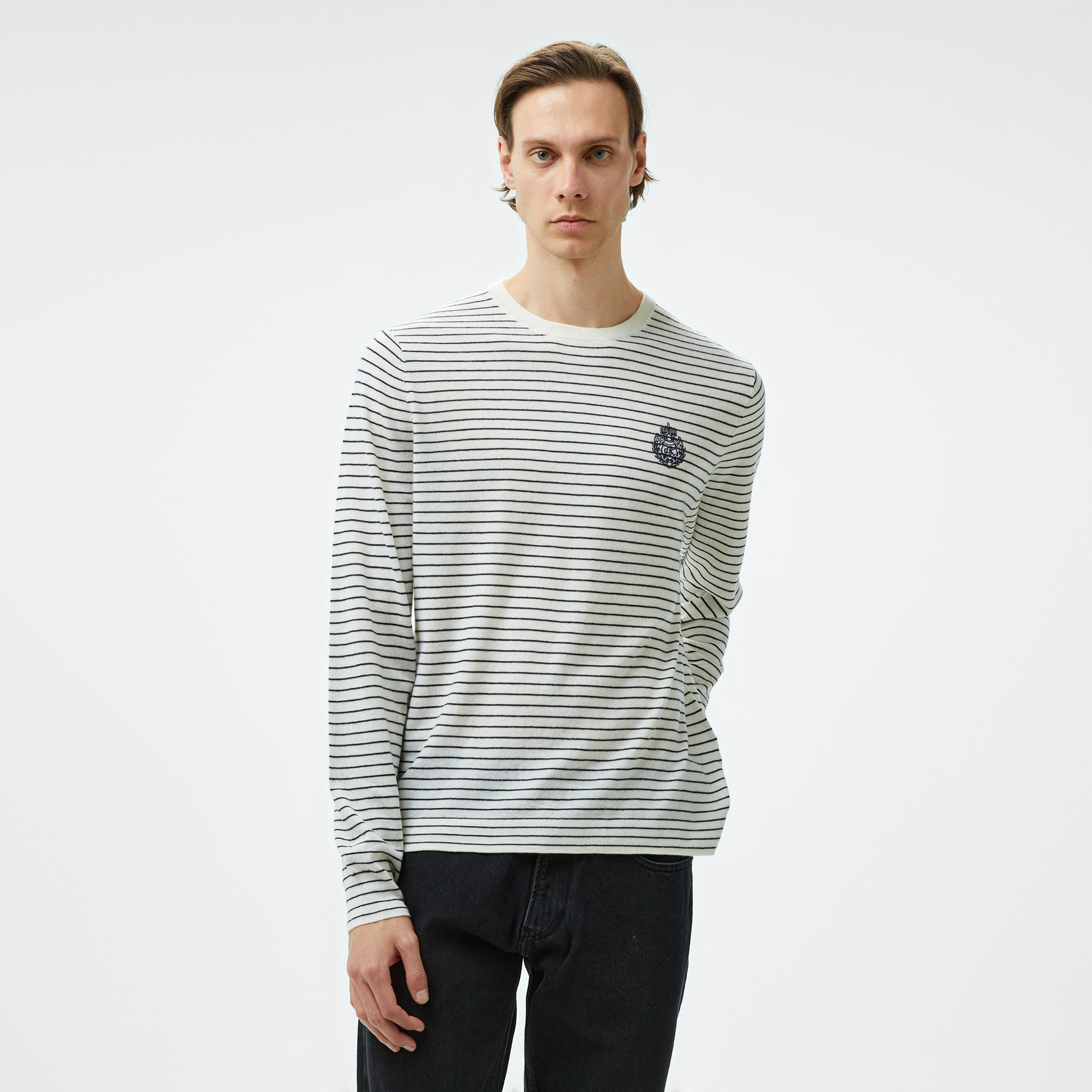 The Kooples Classic Unisex Beyaz Sweatshirt