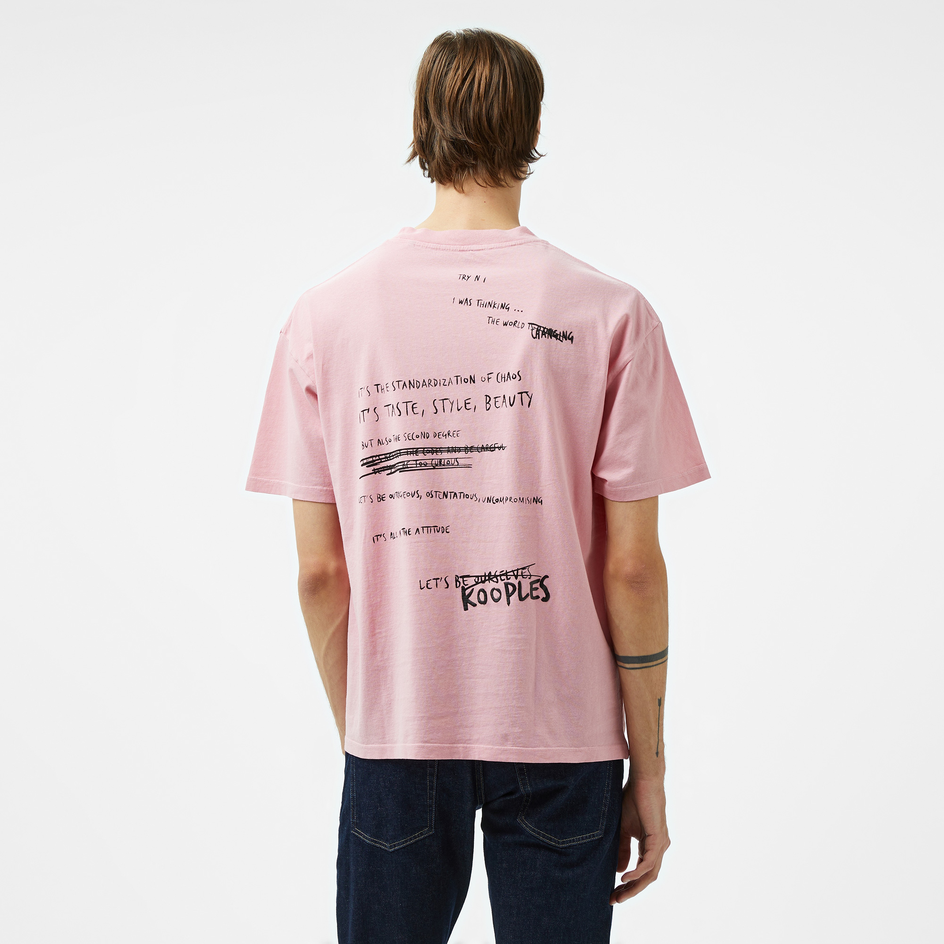 The Kooples Classic Erkek Mavi T-Shirt