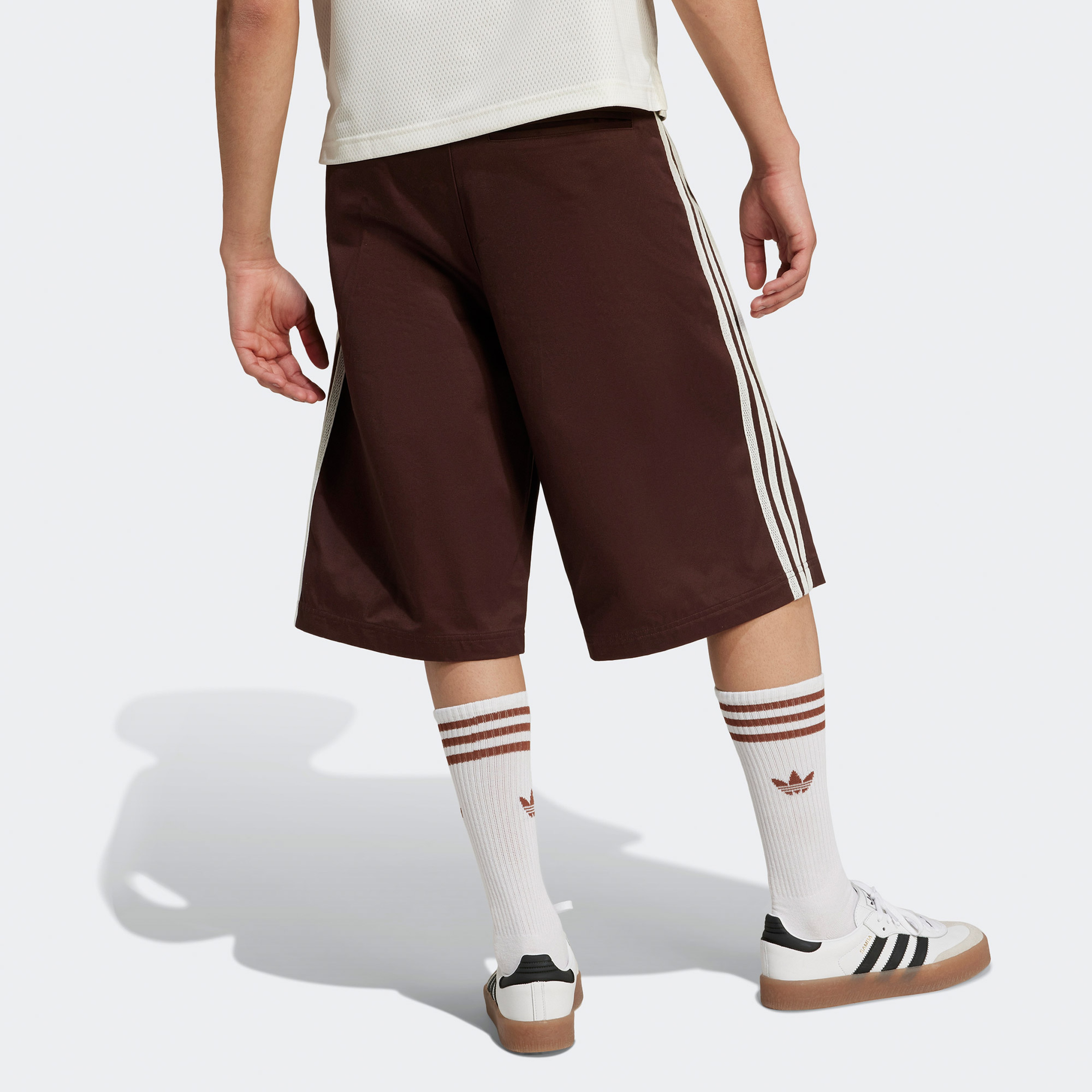 adidas Originals 80S Loose Buttoned 3 Stripes Bermuda 11İnch Erkek Kahverengi Şort