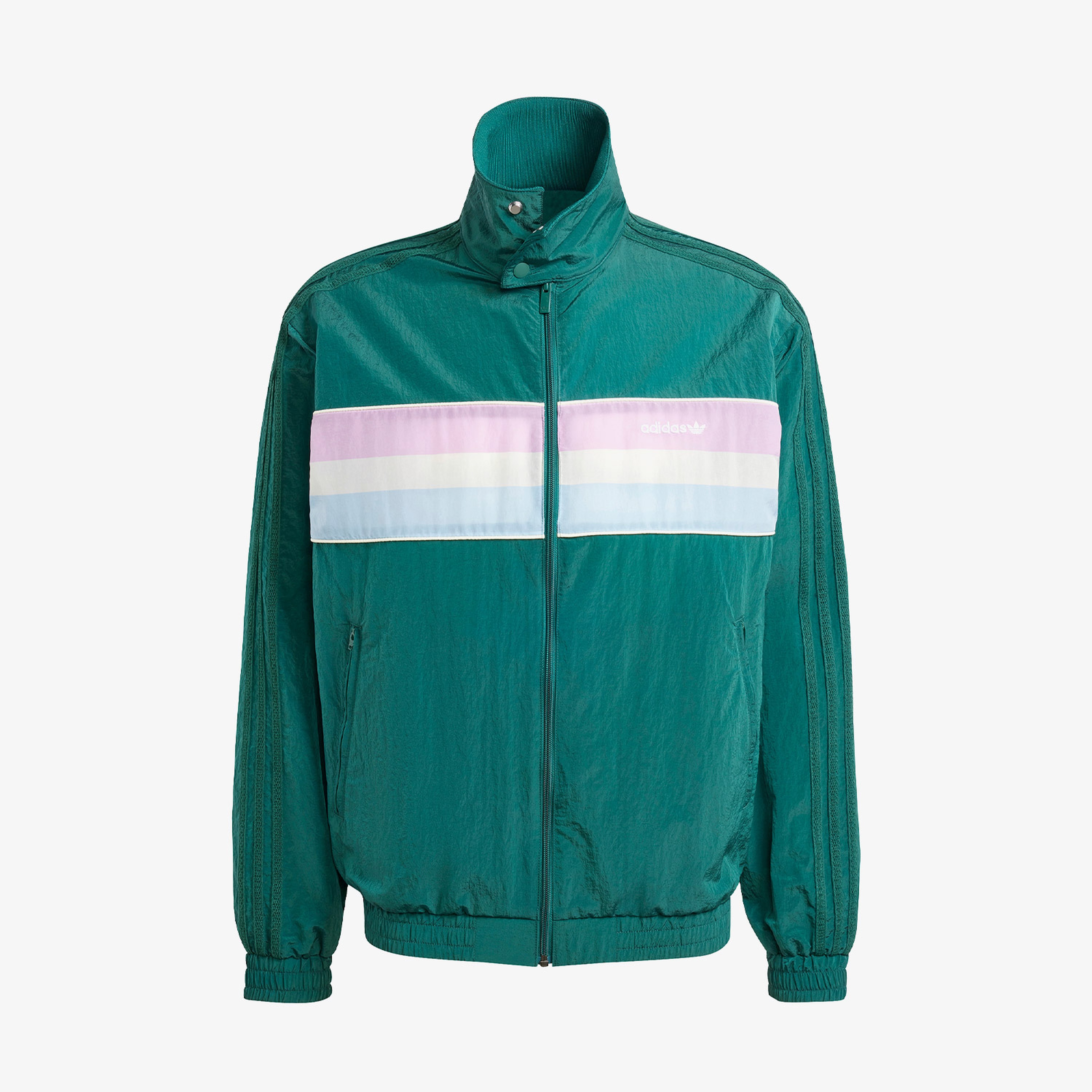 adidas Originals 80S Nylon Archive 3 Stripes Erkek Yeşil Eşofman Üstü