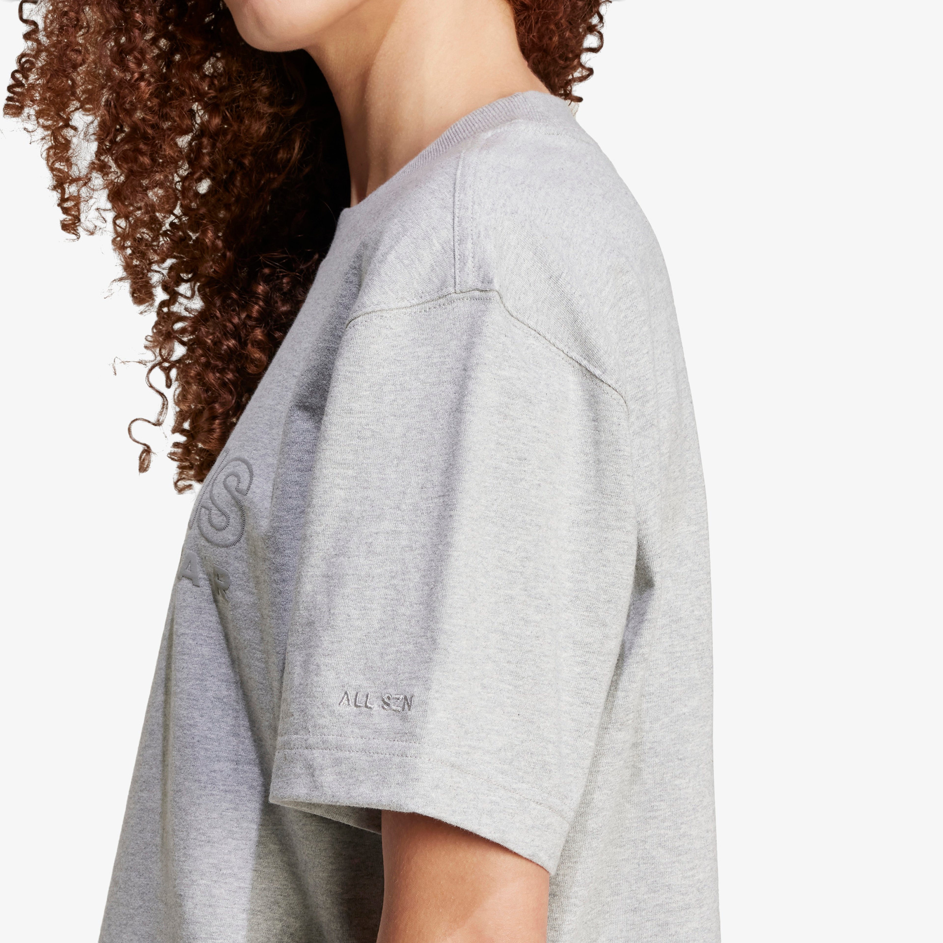 adidas All SZN Graphic Loose Kadın Gri T-Shirt