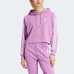 adidas Adicolor 3-Stripes Kadın Mor Hoodie