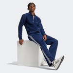 adidas Adicolor Baggy Fit Firebird Erkek Mavi Eşofman Altı