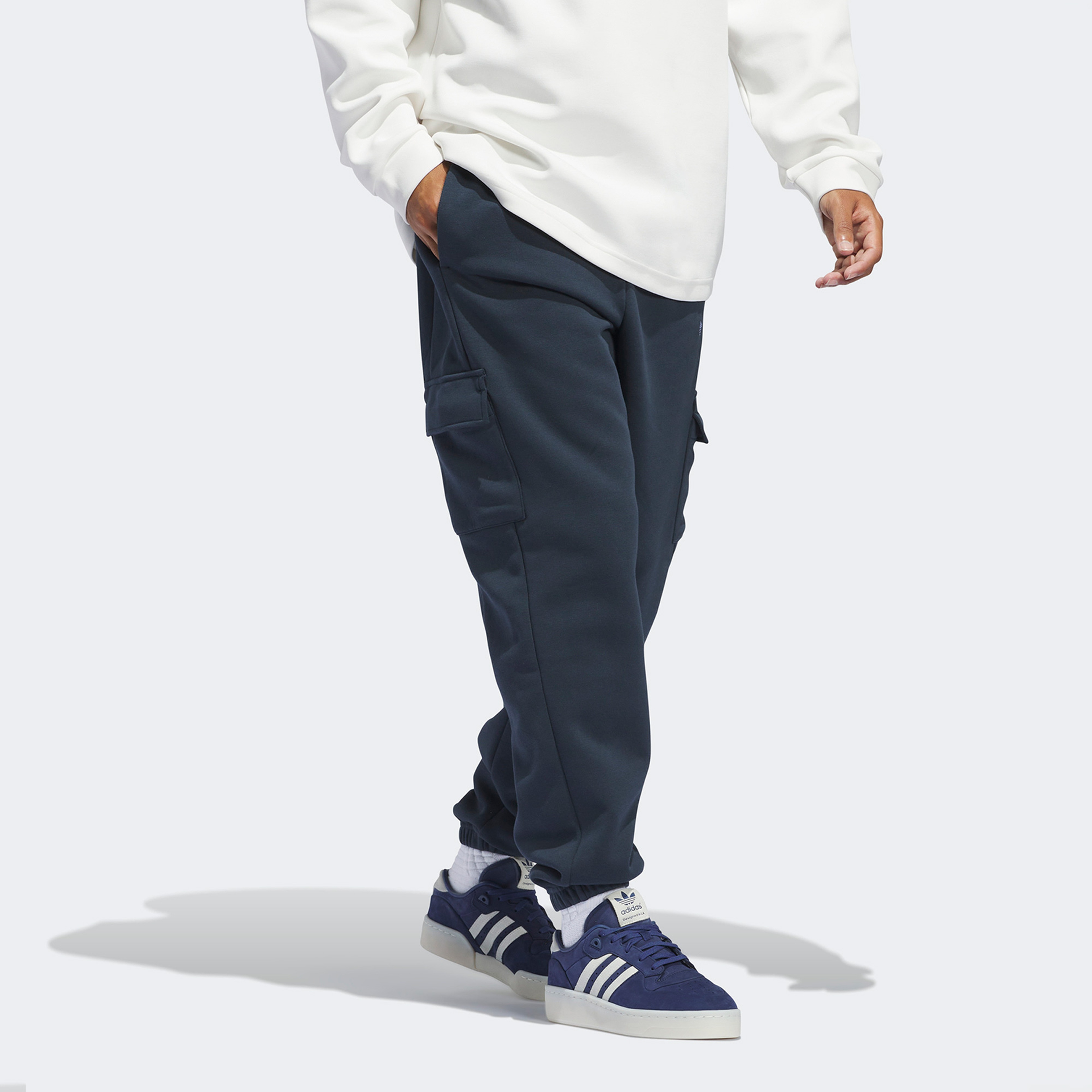 adidas Basketball Cargo Unisex Mavi Eşofman Altı