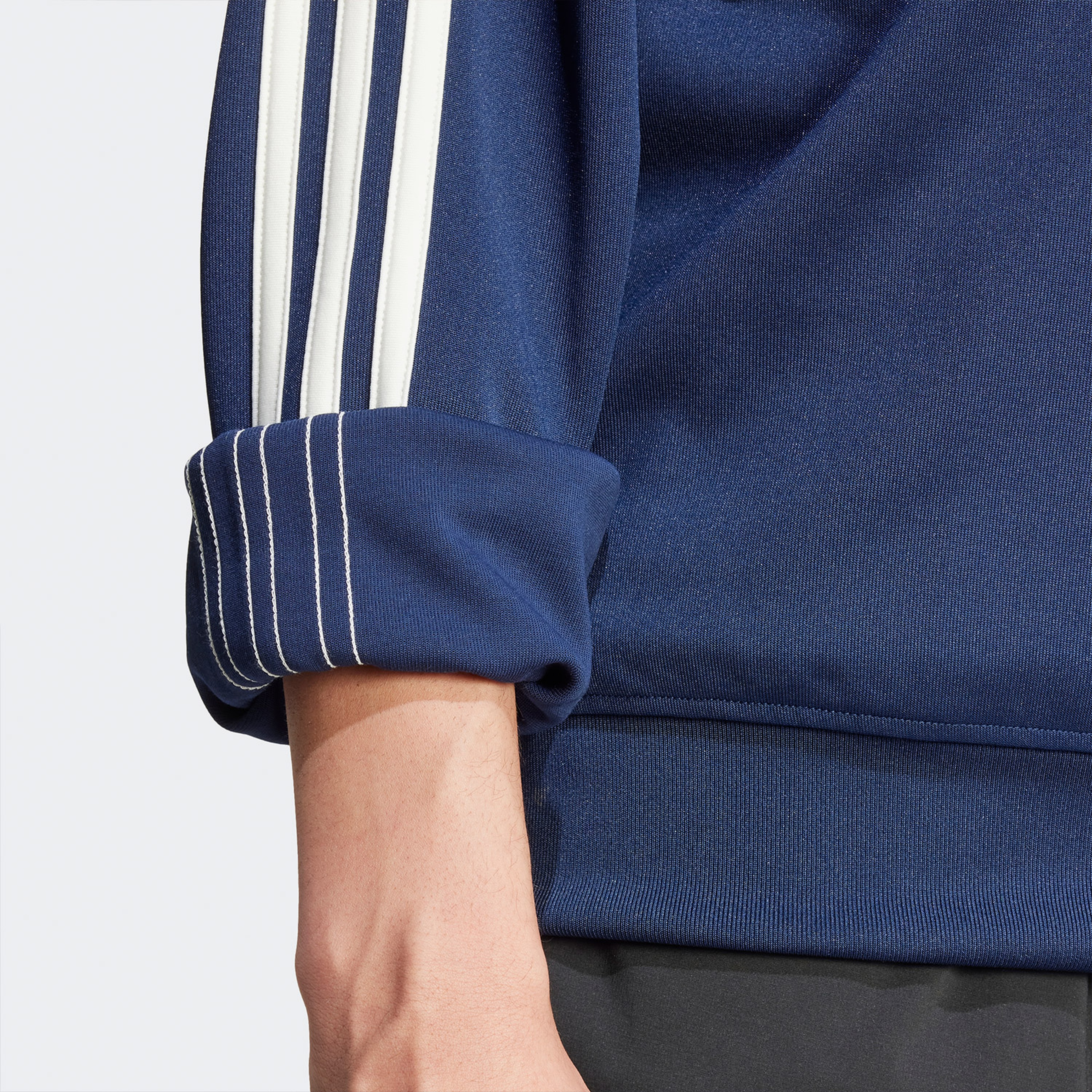 adidas Adicolor Funnelneck Tt Erkek Mavi Eşofman Üstü