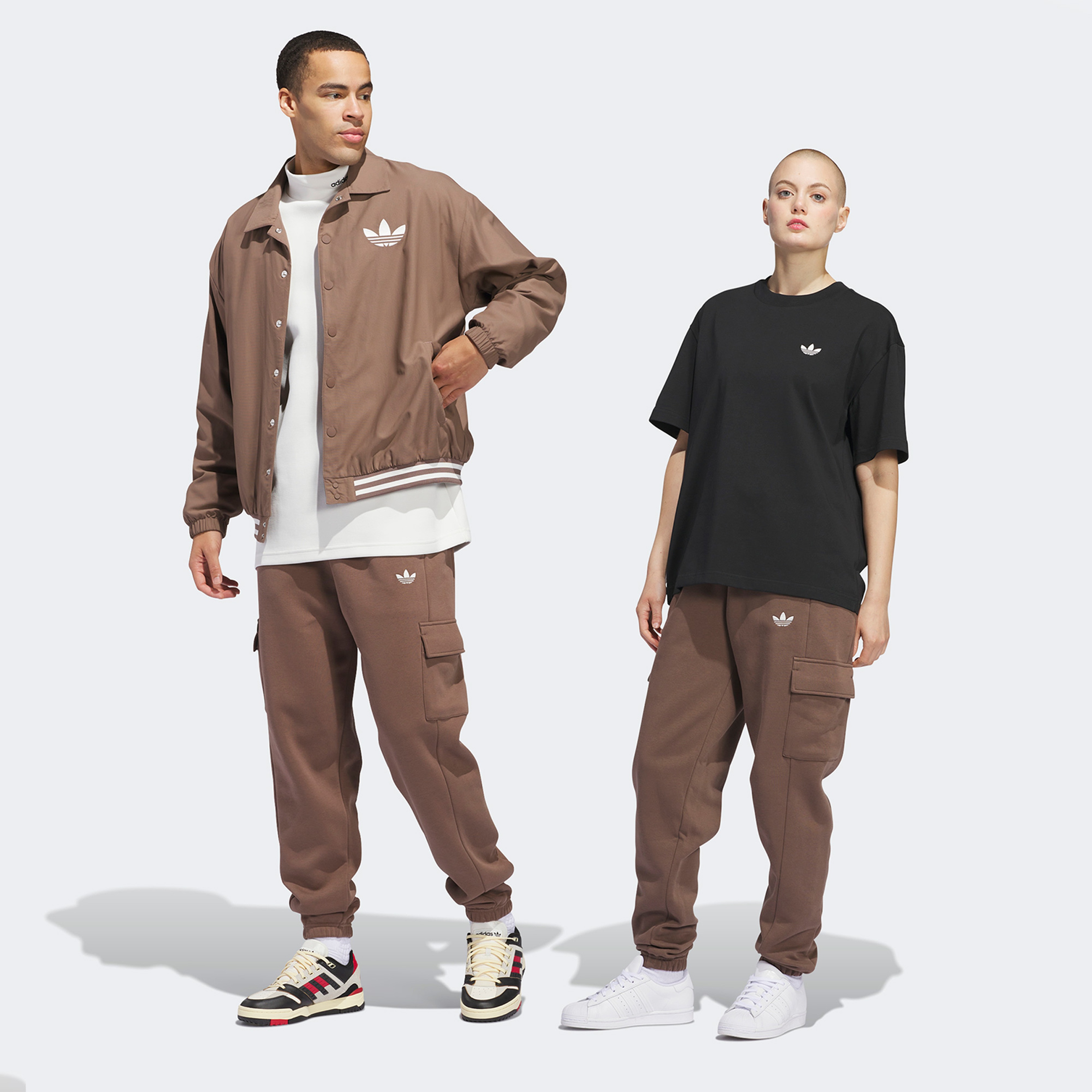 adidas Basketball Cargo Unisex Kahverengi Eşofman Altı