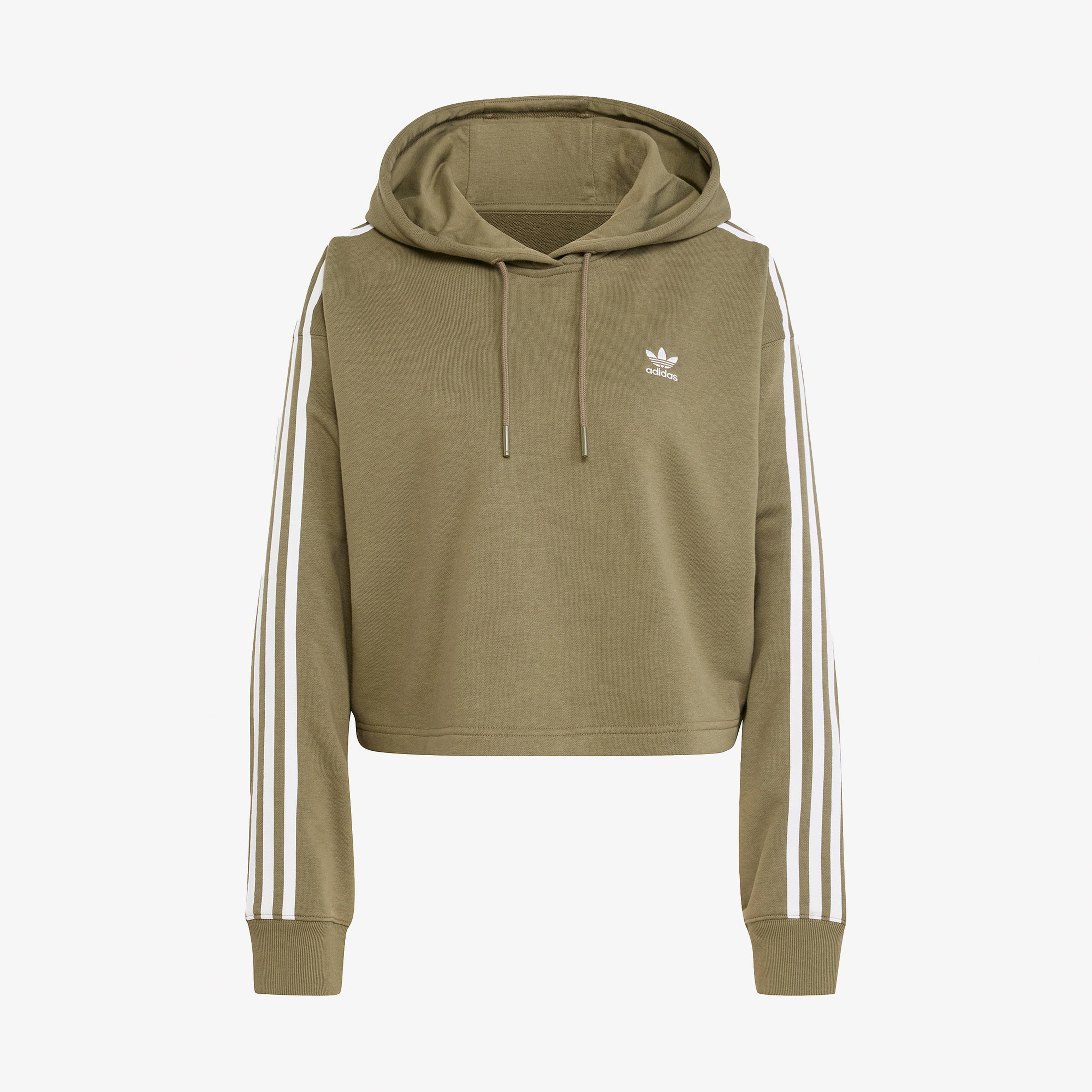 adidas Adicolor 3-Stripes Kadın Yeşil Hoodie